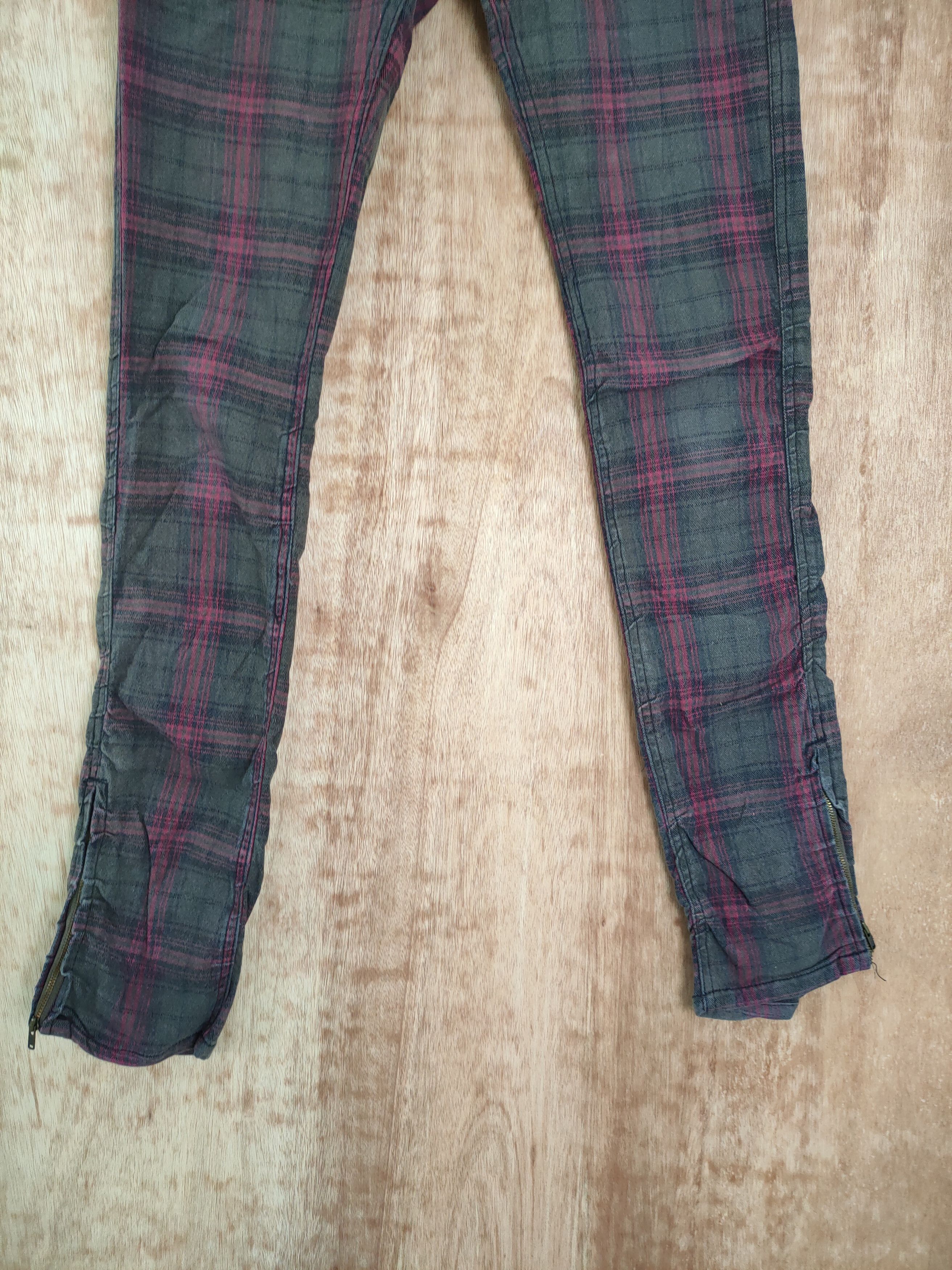 Japanese Brand × Seditionaries Japan Checkered spring skinny cargo pants #4146 Size 26" / US 2 / IT 38 - 2 Thumbnail