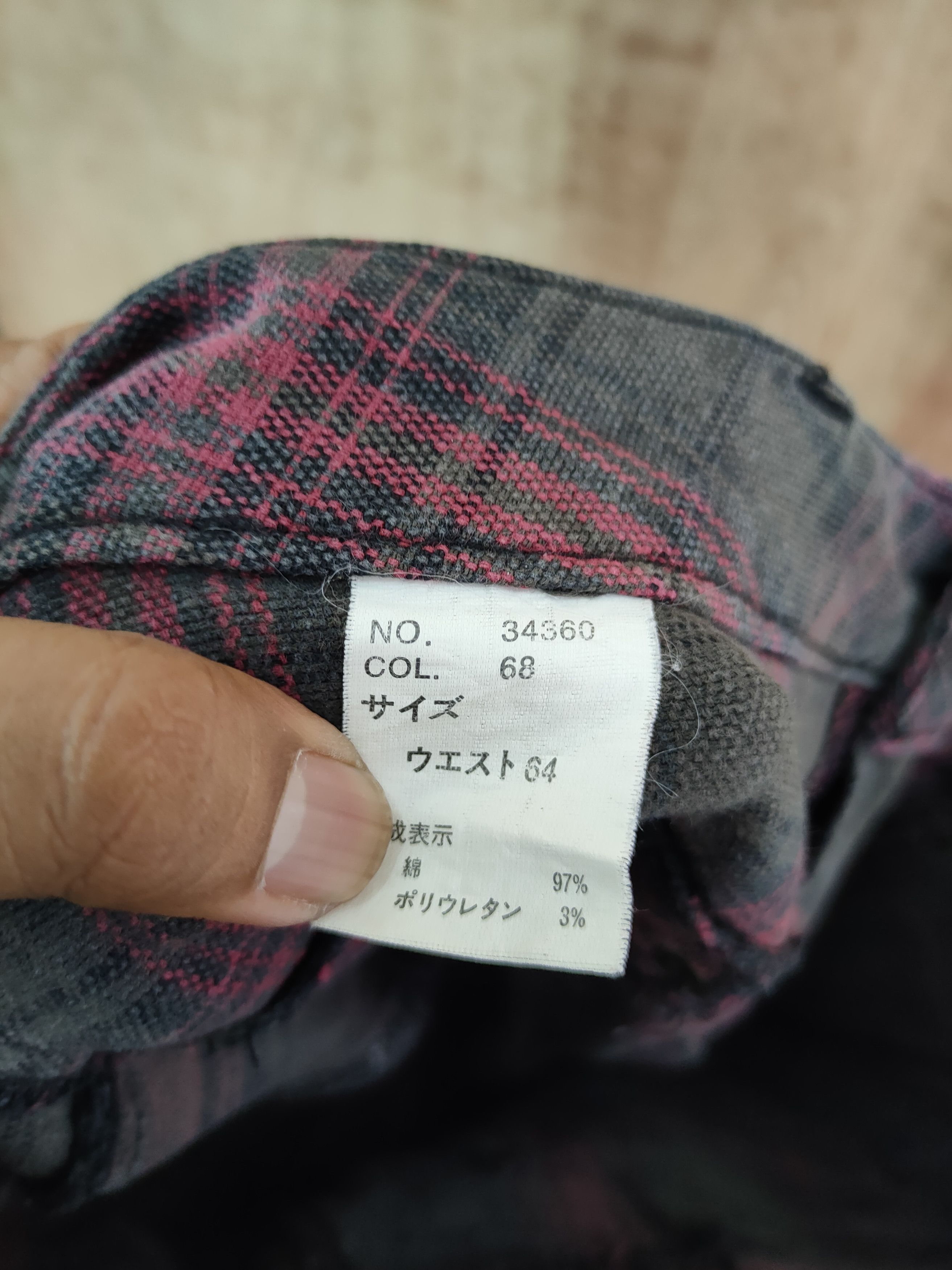 Japanese Brand × Seditionaries Japan Checkered spring skinny cargo pants #4146 Size 26" / US 2 / IT 38 - 9 Thumbnail