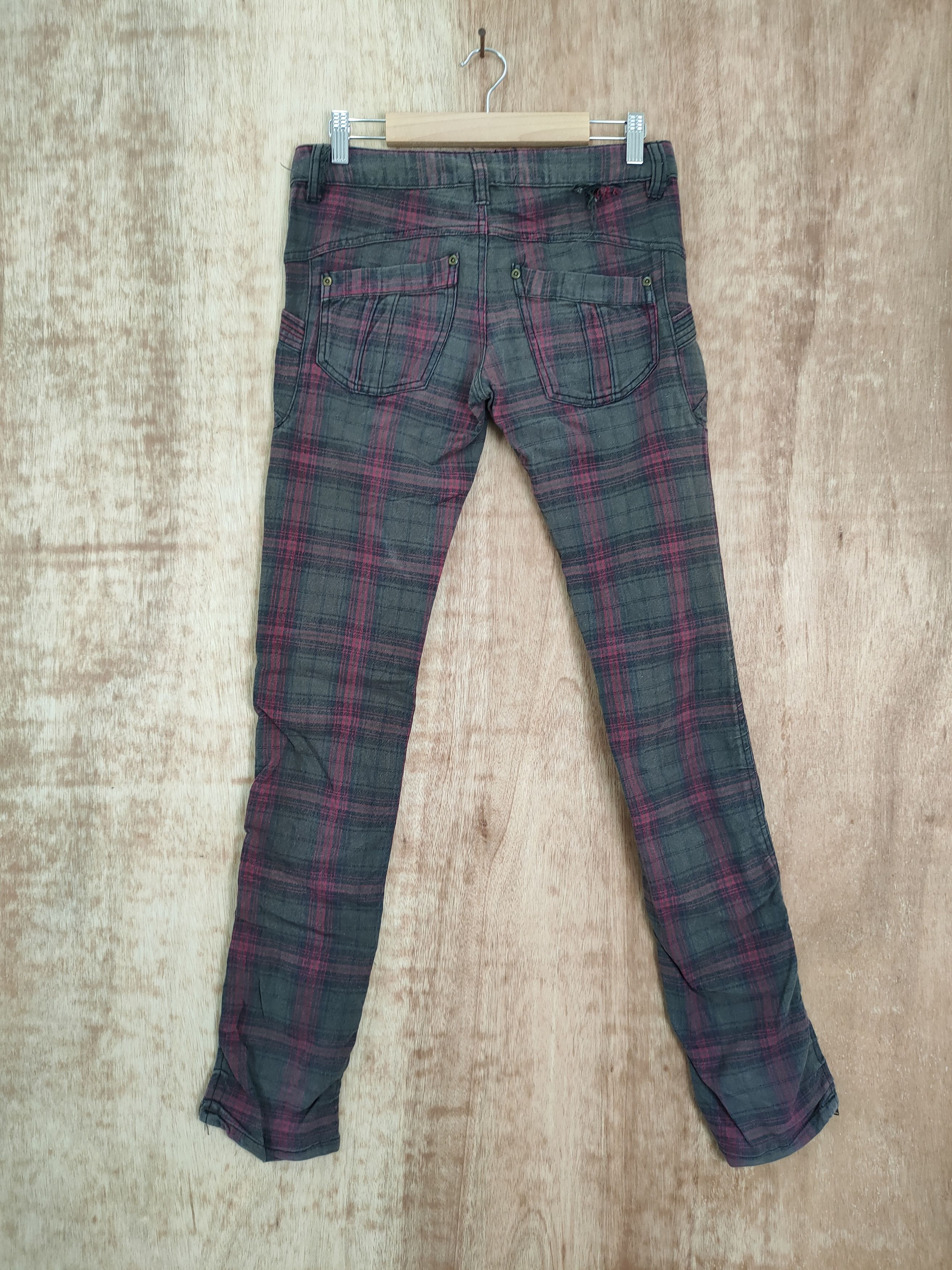 Japanese Brand × Seditionaries Japan Checkered spring skinny cargo pants #4146 Size 26" / US 2 / IT 38 - 5 Thumbnail