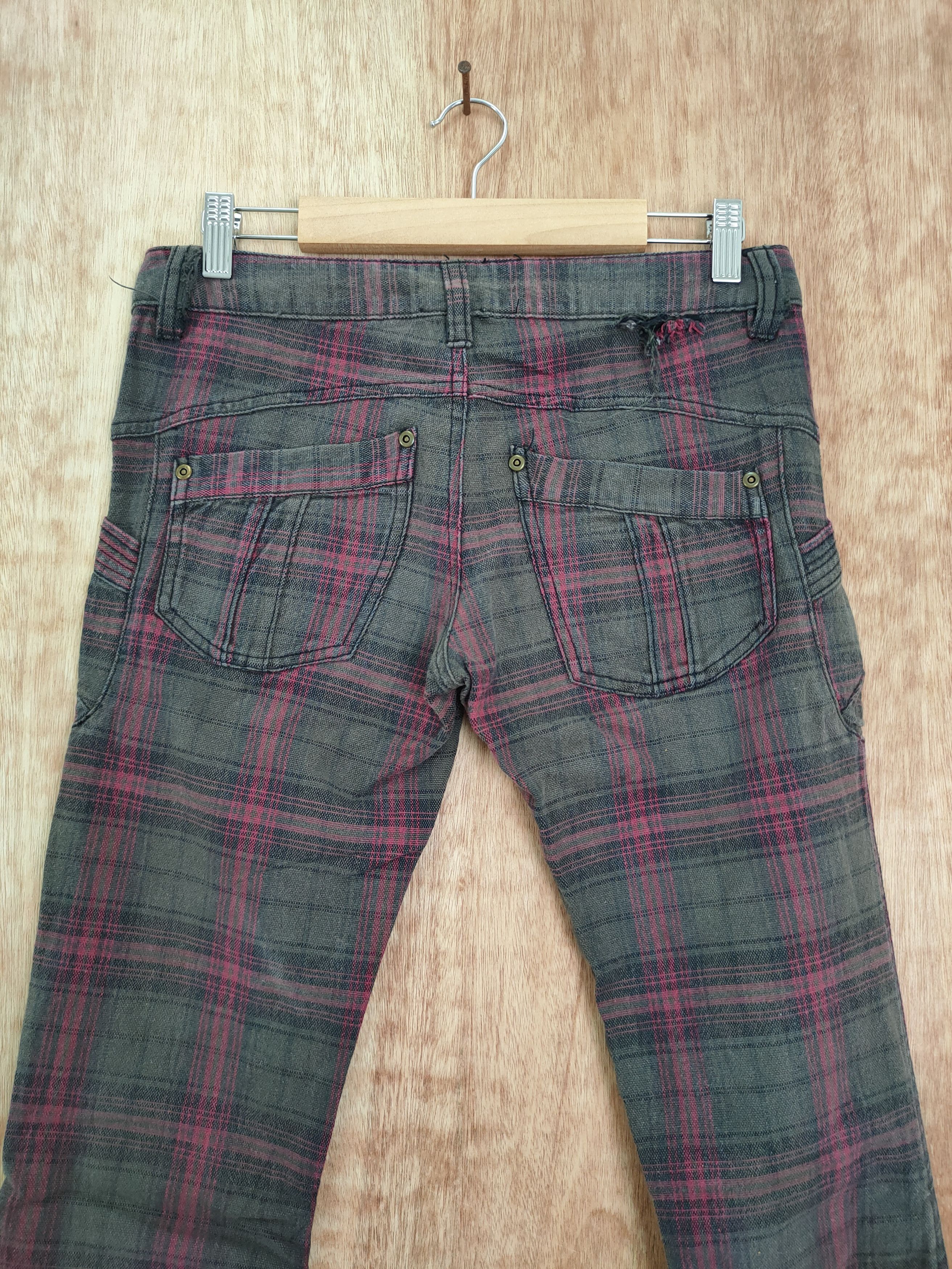 Japanese Brand × Seditionaries Japan Checkered spring skinny cargo pants #4146 Size 26" / US 2 / IT 38 - 7 Thumbnail