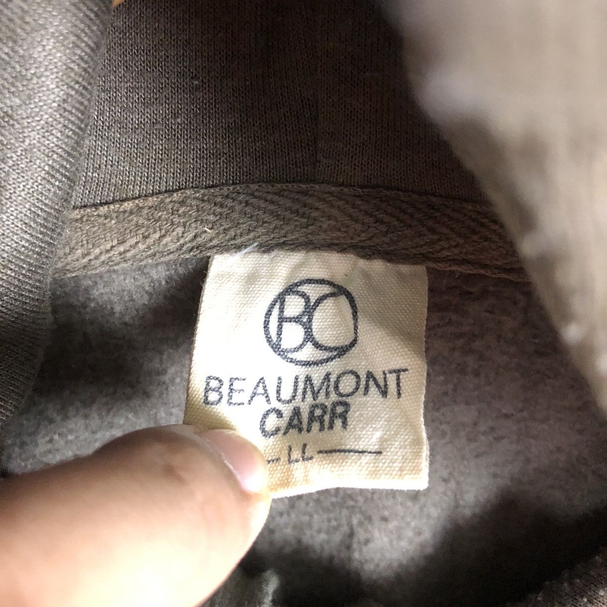 Japanese Brand Beaumont Carr New Jersey Faded Sweatshirt Hoodies Size US L / EU 52-54 / 3 - 6 Thumbnail