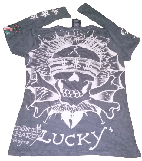 Christian Audigier Ed Hardy by Christian Audigier V Neck Tshirt Size US M / EU 48-50 / 2 - 2 Thumbnail