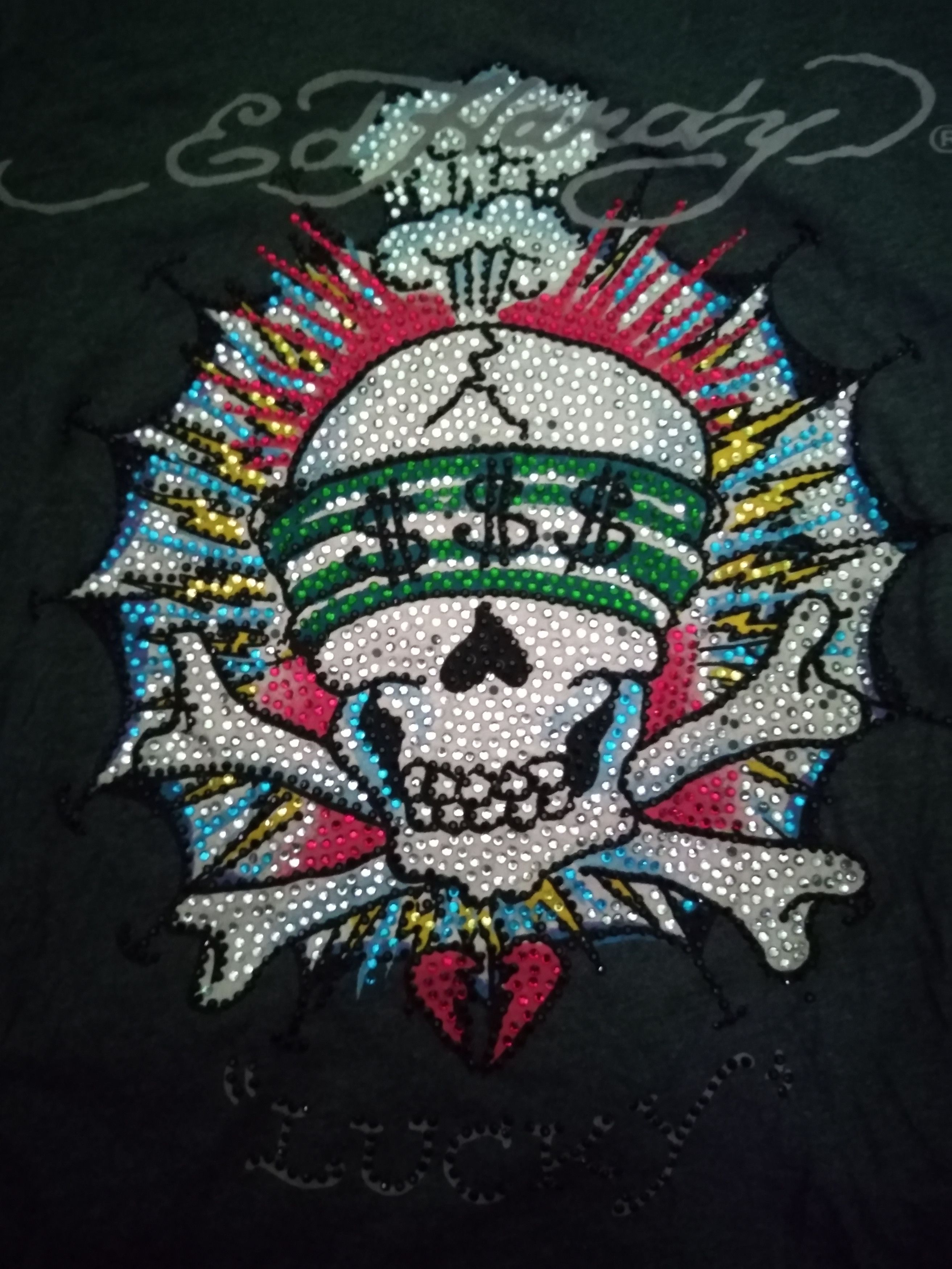 Christian Audigier Ed Hardy by Christian Audigier V Neck Tshirt Size US M / EU 48-50 / 2 - 5 Thumbnail