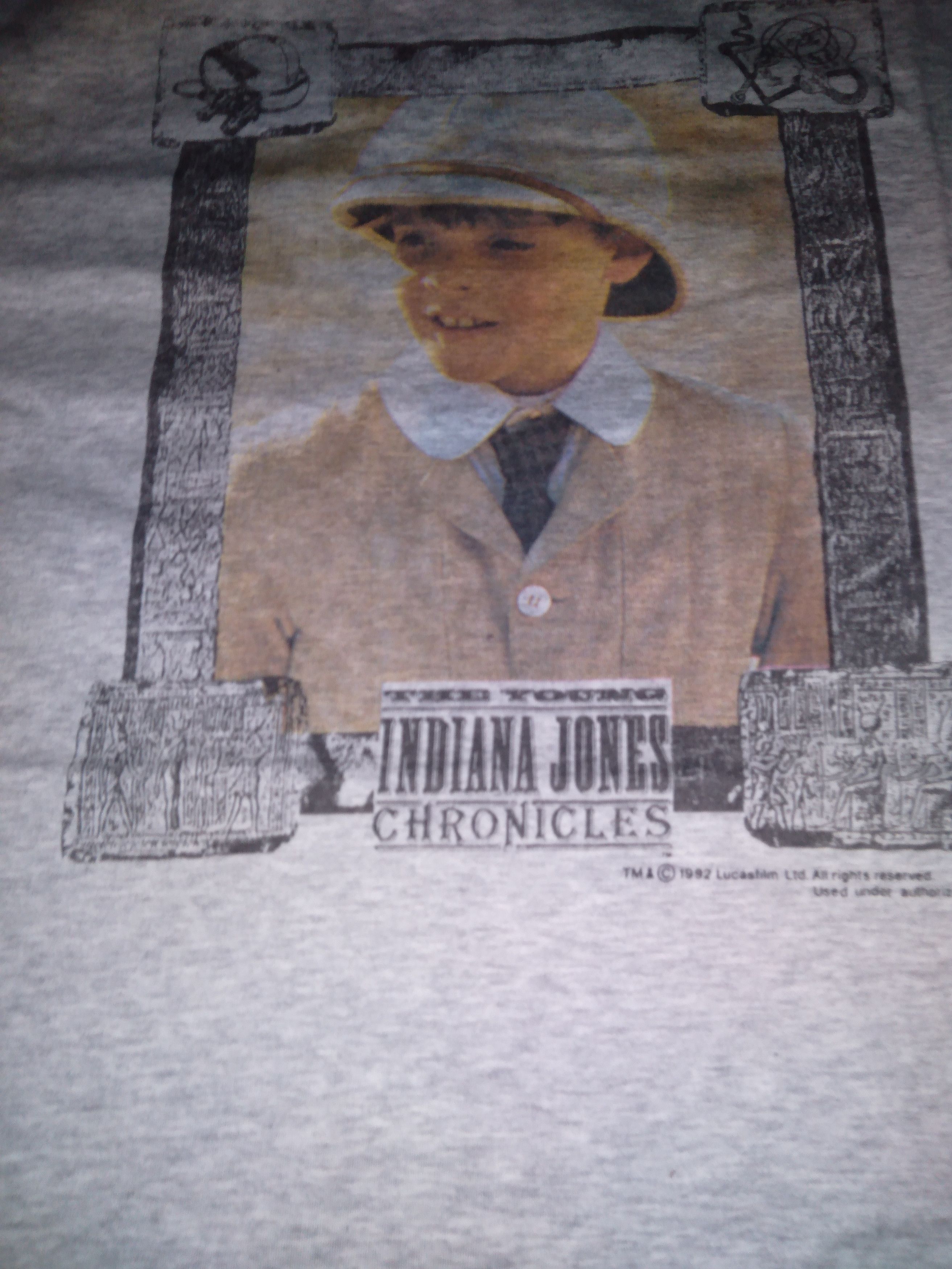 Vintage ⚫Rare ⚫Vintage Movie THE YOUNG INDIANA JONES 90S TSHIRT Size US XL / EU 56 / 4 - 6 Thumbnail