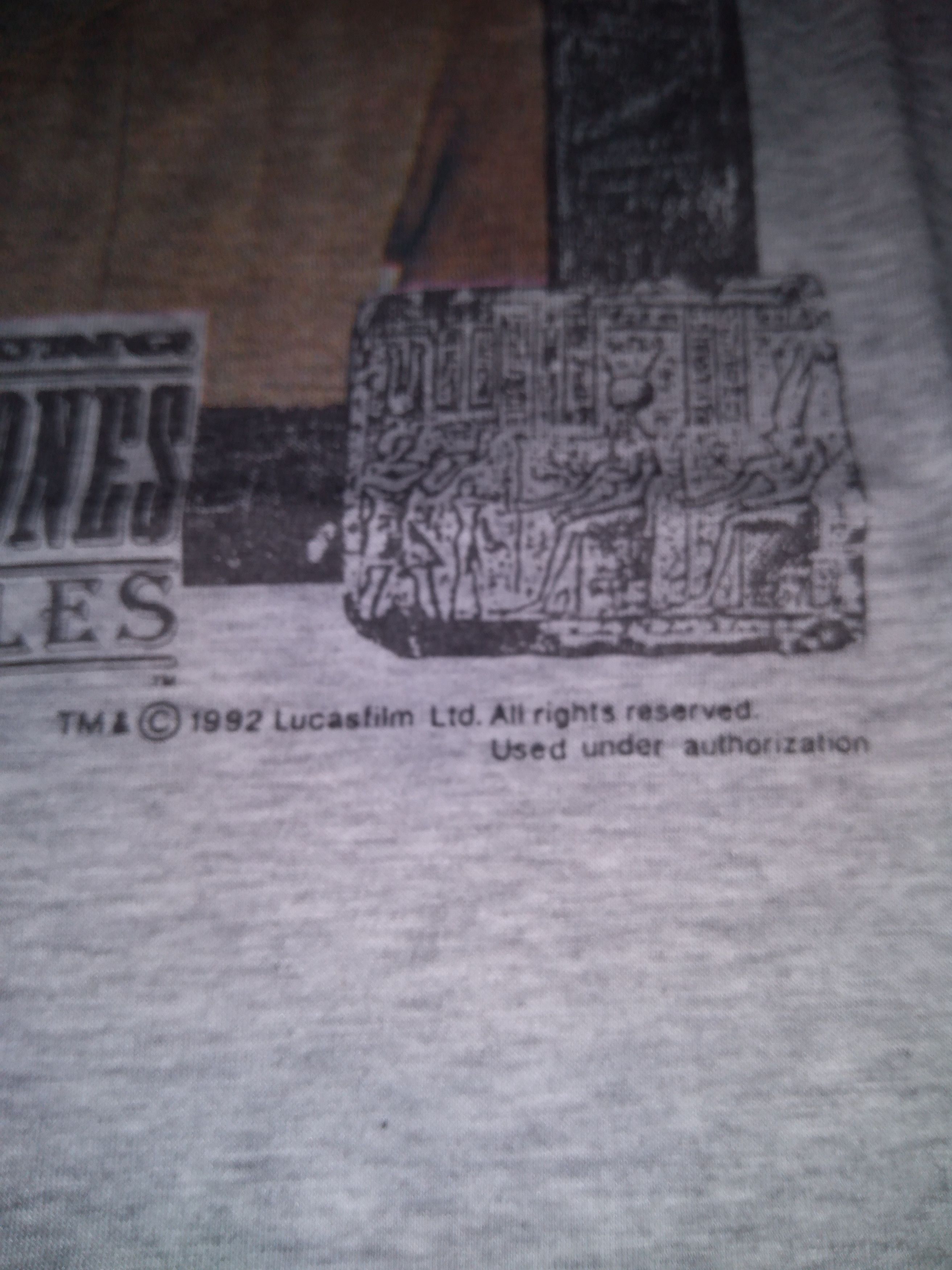 Vintage ⚫Rare ⚫Vintage Movie THE YOUNG INDIANA JONES 90S TSHIRT Size US XL / EU 56 / 4 - 4 Thumbnail