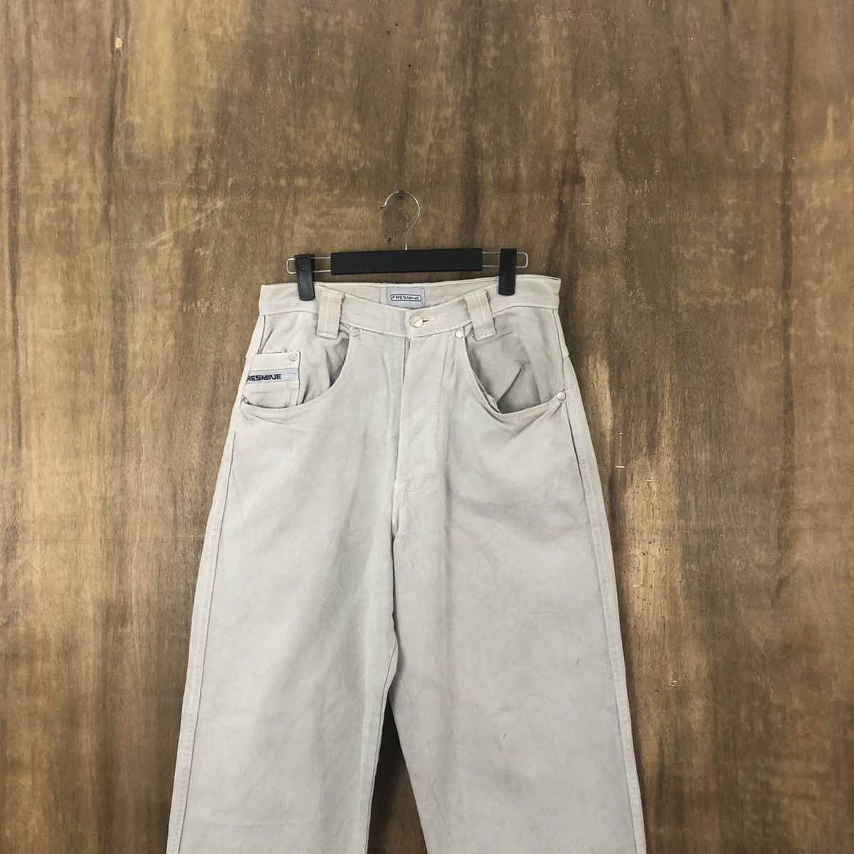 Japanese Brand FRESHINE LIGHT BUTTON FLY FADED JEANS DENIM PANTS # 015 Size US 28 / EU 44 - 2 Thumbnail
