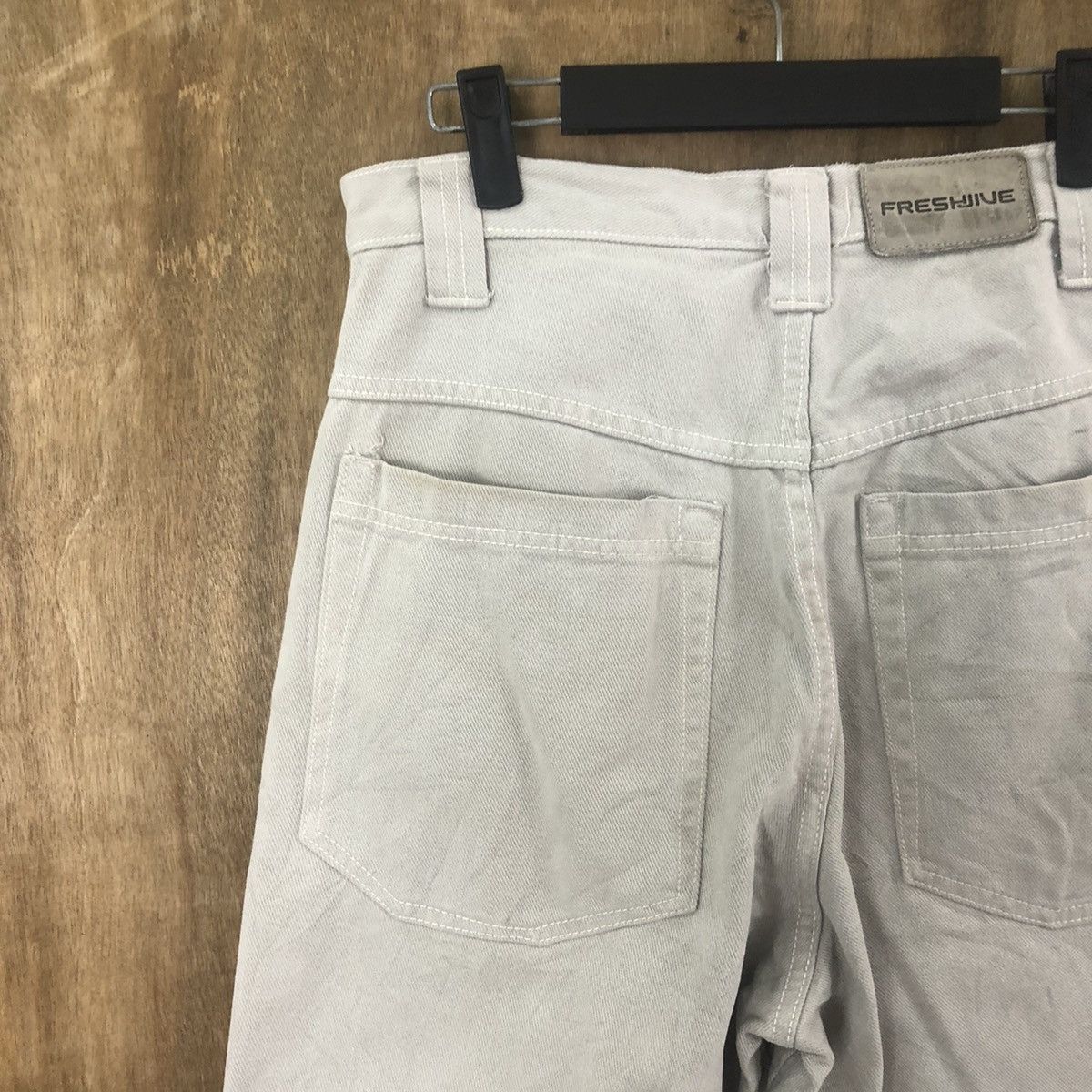 Japanese Brand FRESHINE LIGHT BUTTON FLY FADED JEANS DENIM PANTS # 015 Size US 28 / EU 44 - 10 Thumbnail