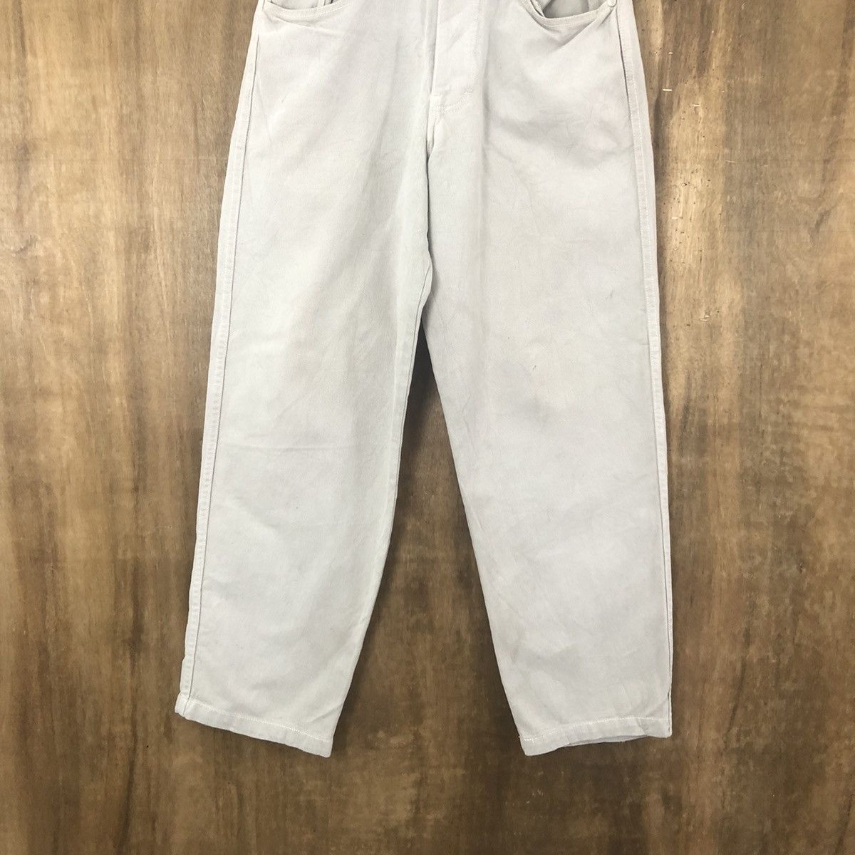 Japanese Brand FRESHINE LIGHT BUTTON FLY FADED JEANS DENIM PANTS # 015 Size US 28 / EU 44 - 3 Thumbnail