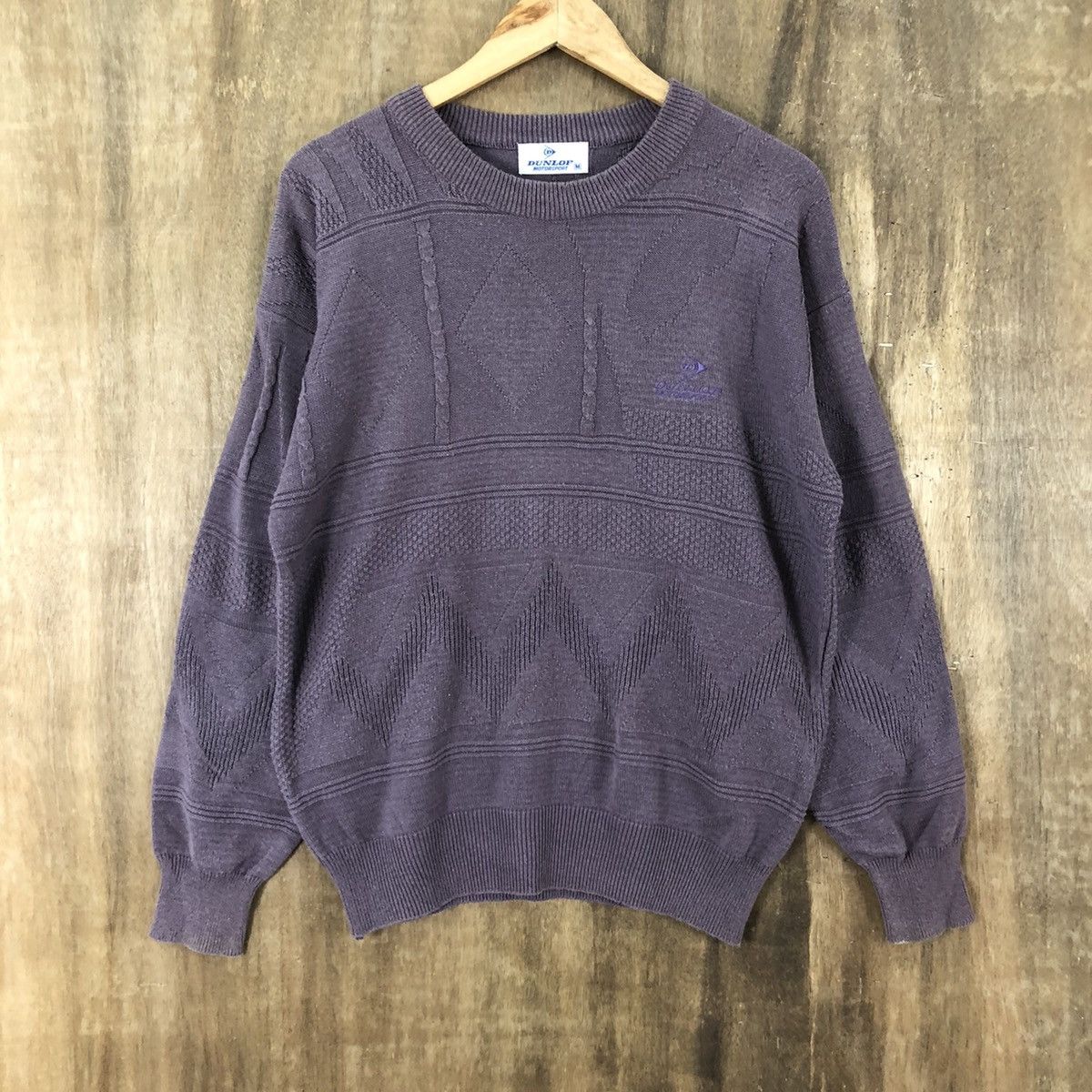 Dunlop × Vintage Vintage Dunlop Faded Purple Knitwear #038 Size US M / EU 48-50 / 2 - 3 Thumbnail