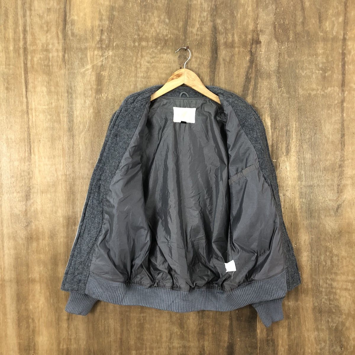 Japanese Brand JILL JACK GREY WOOL VARSITY JACKET #1882 Size US M / EU 48-50 / 2 - 7 Thumbnail