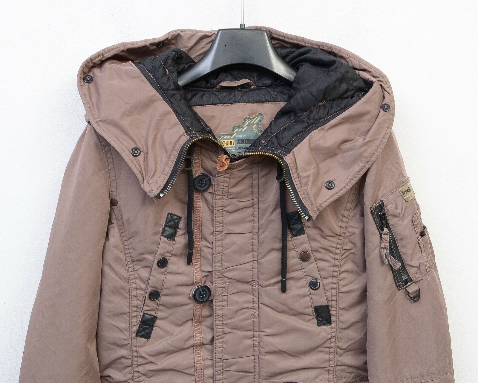 khujo MAKALA Women EU 40 Coat Jacket US 8 Hooded Parka Long Lady Size M / US 6-8 / IT 42-44 - 2 Thumbnail