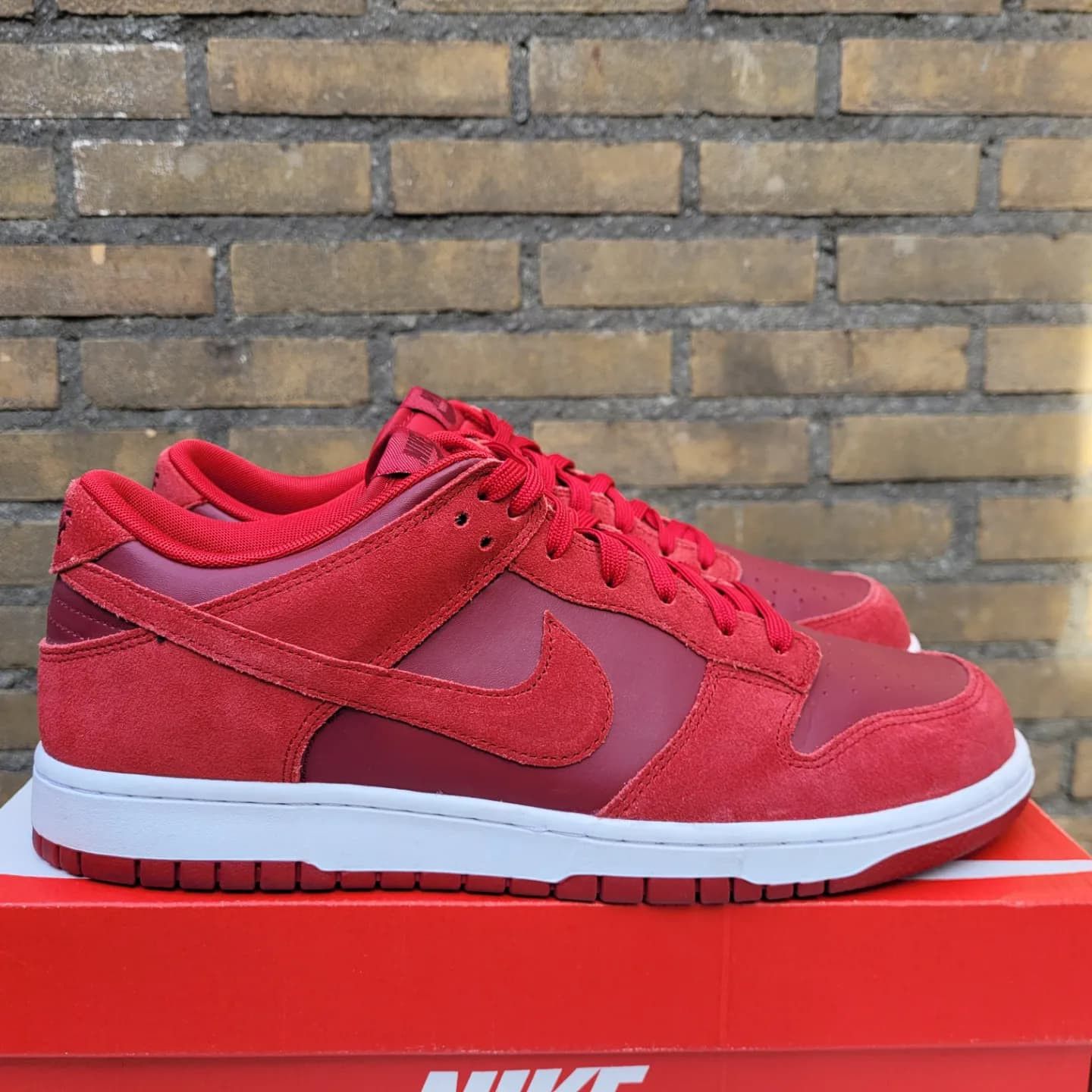 image of Nike Dunk Low Red 904234-601 Sneakers Size Us11 / Eu45, Men's