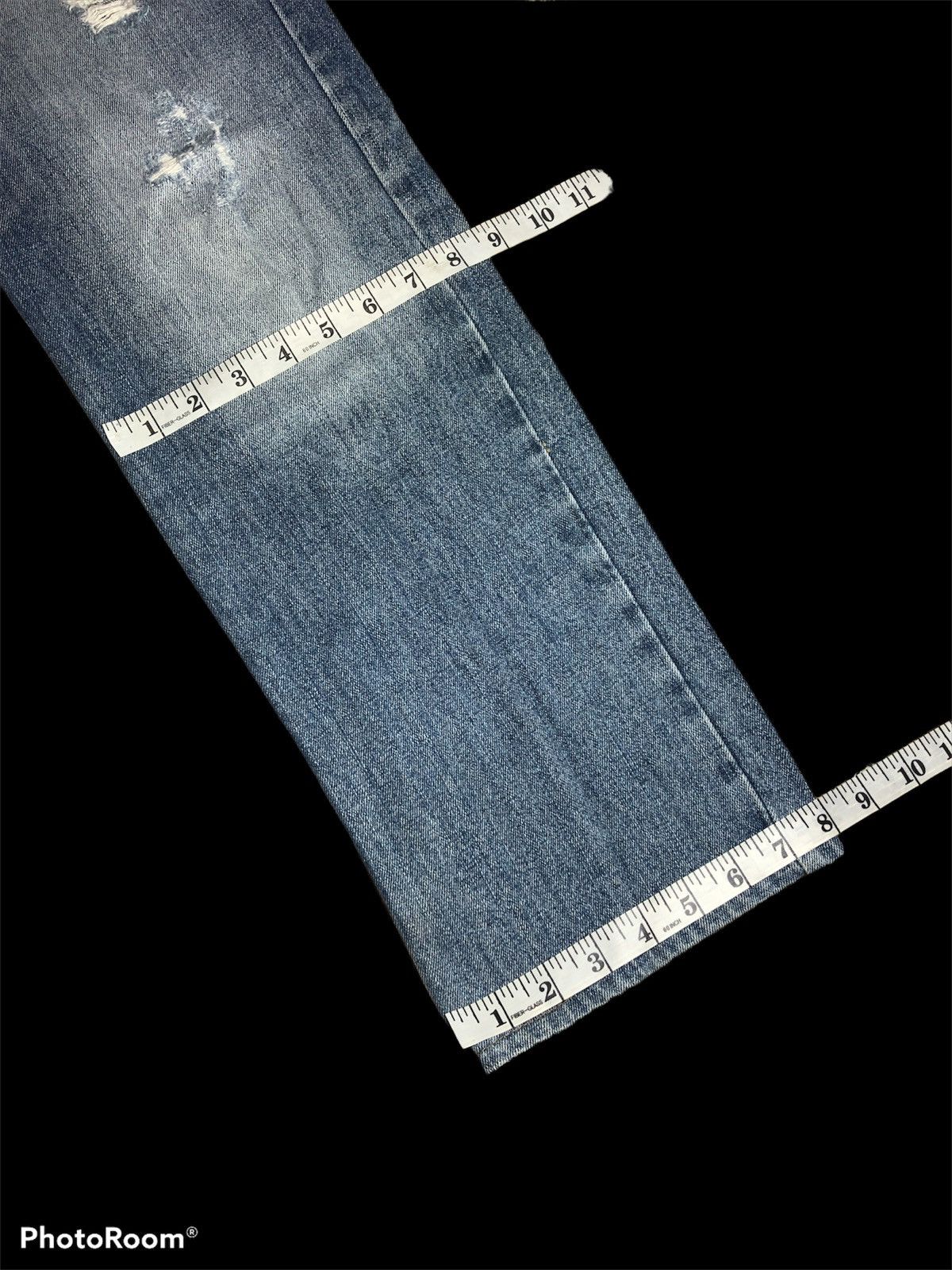 Takeo Kikuchi DISTRESSED WASHED BLUE DENIM BY TAKEO KIKUCHI Size US 31 - 6 Thumbnail