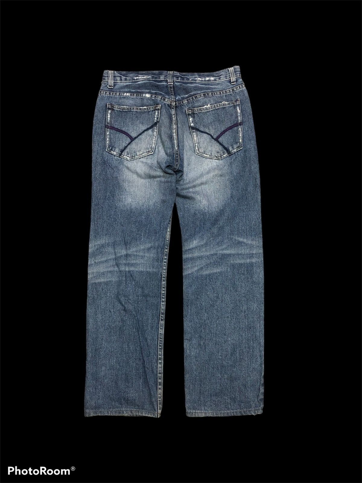 Takeo Kikuchi DISTRESSED WASHED BLUE DENIM BY TAKEO KIKUCHI Size US 31 - 2 Thumbnail