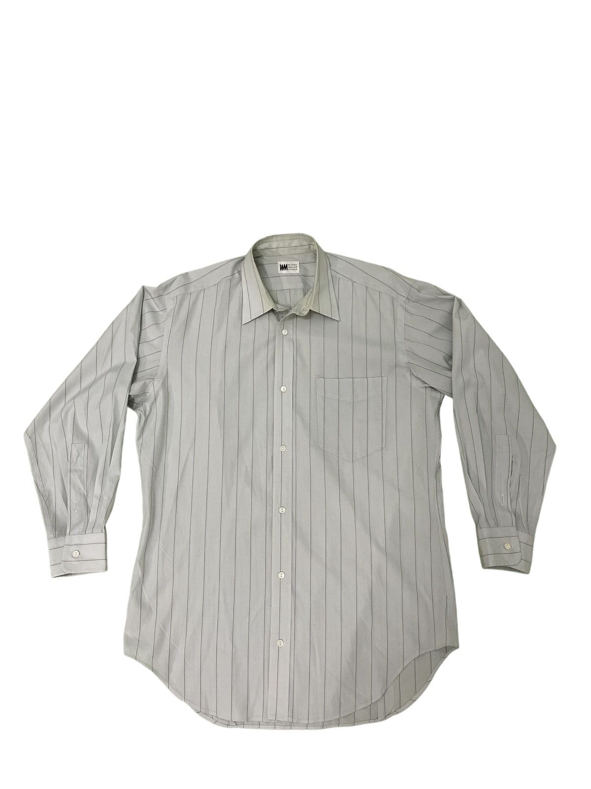 Issey Miyake Miyake Design Studio Vtg 90s Striped Button Shirt 4🟩0 Size US M / EU 48-50 / 2 - 2 Thumbnail