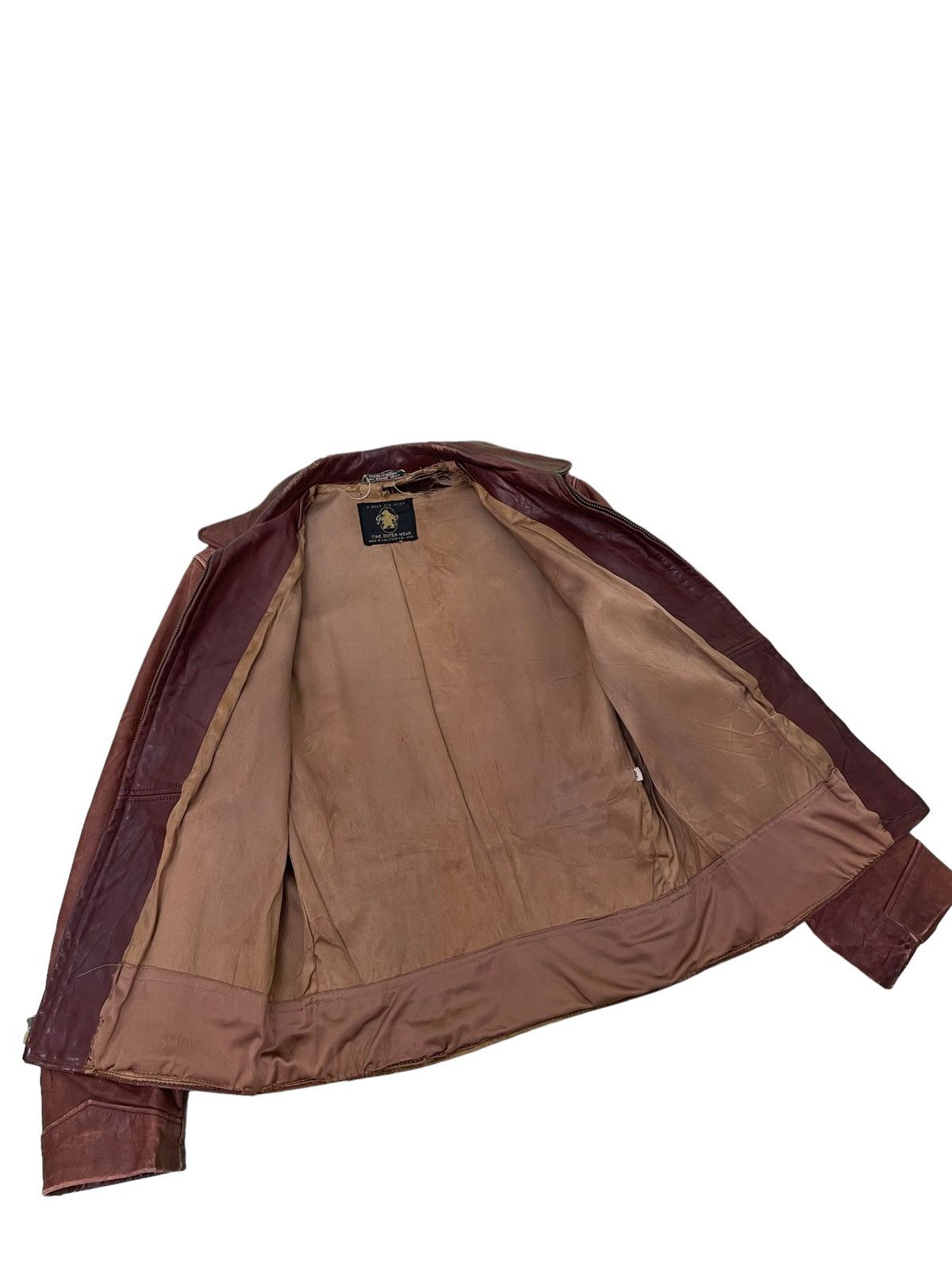 Golden Bear Rare Vtg 50s Golden Bear Leather Sport Jacket Americana 2🟦 Size US S / EU 44-46 / 1 - 13 Thumbnail