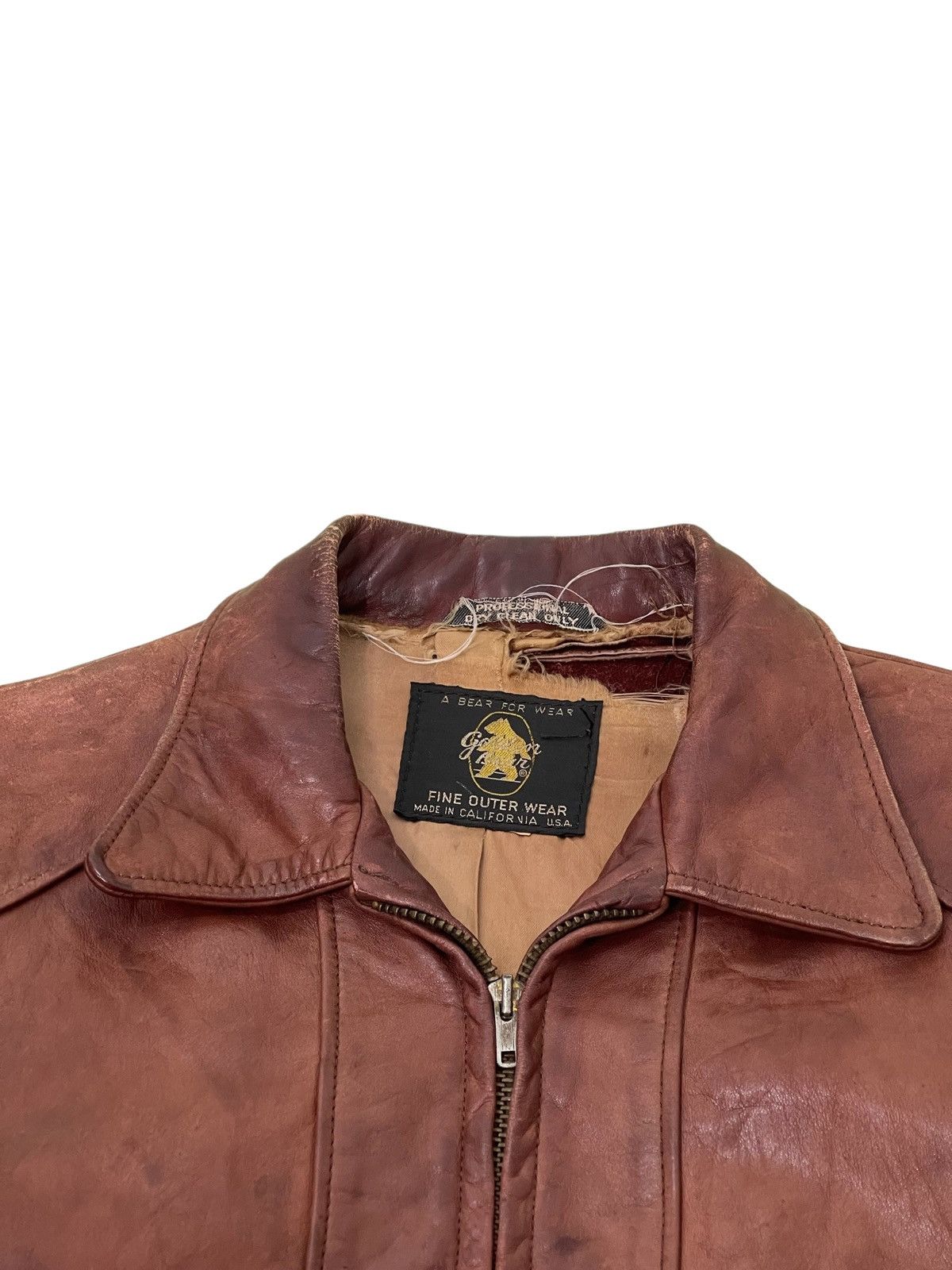 Golden Bear Rare Vtg 50s Golden Bear Leather Sport Jacket Americana 2🟦 Size US S / EU 44-46 / 1 - 7 Thumbnail