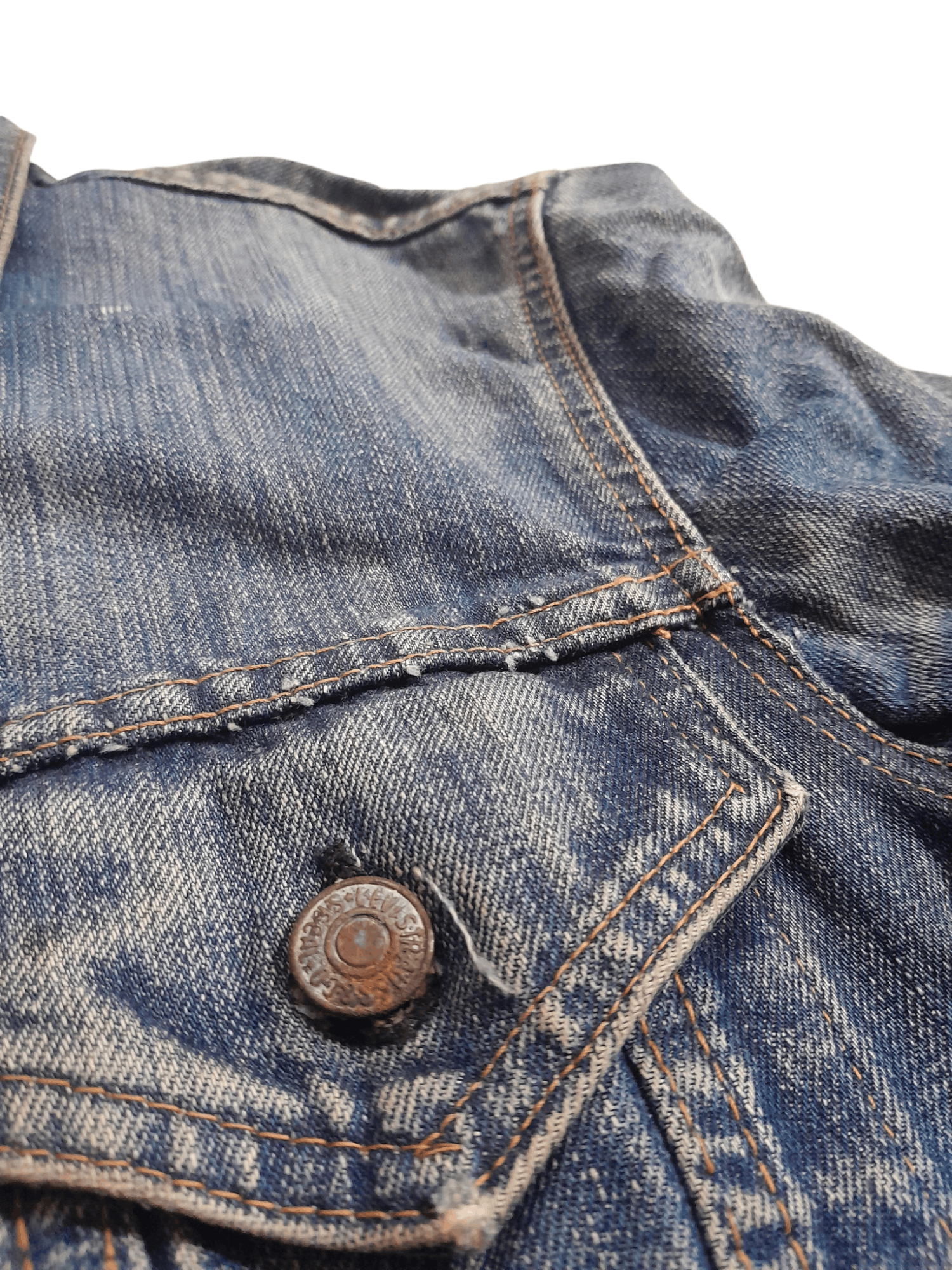 Levi's × Vintage 60/70s Levis Big E Jacket Denim USA Button 525 (E503) Size US M / EU 48-50 / 2 - 5 Thumbnail