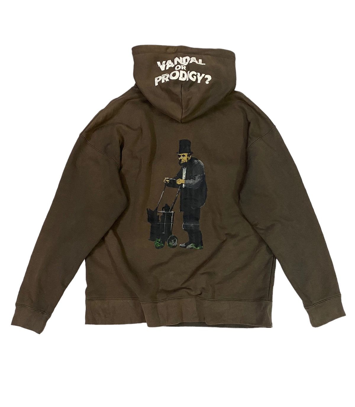Art Comes First Brandalised X Abraham Lincoln Streetwear Distressed Hoodie Size US L / EU 52-54 / 3 - 2 Thumbnail