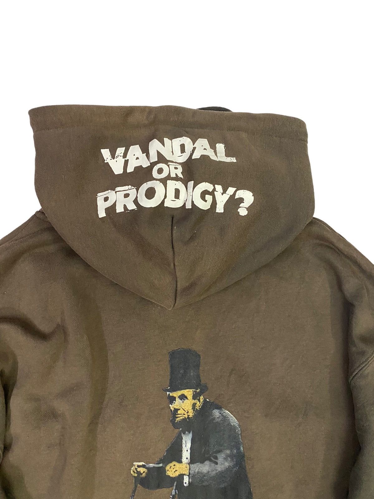 Art Comes First Brandalised X Abraham Lincoln Streetwear Distressed Hoodie Size US L / EU 52-54 / 3 - 6 Thumbnail