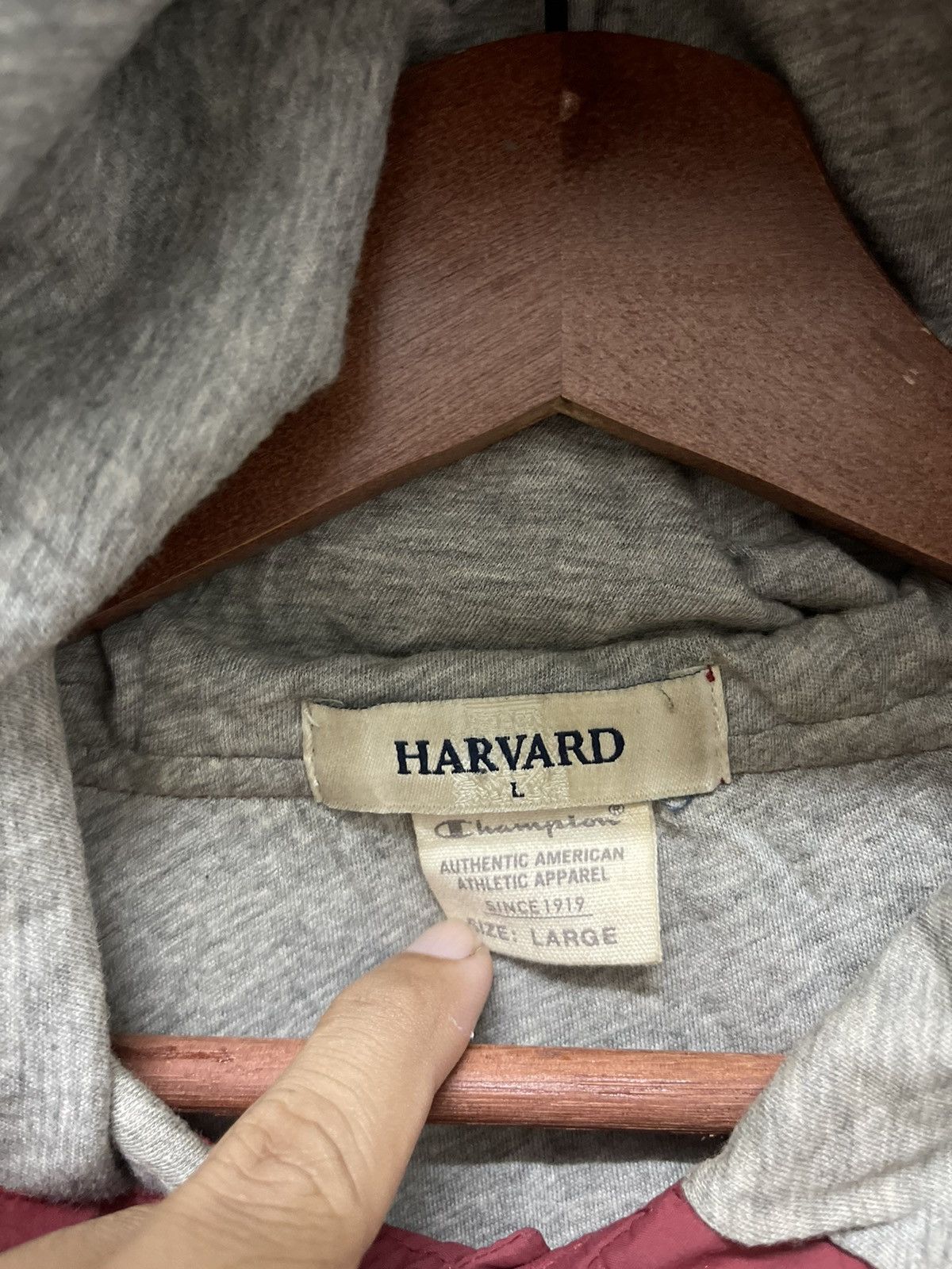 Champion × Vintage Vintage HARVARD Champion Hoodies Coach Jacket Size US L / EU 52-54 / 3 - 4 Thumbnail