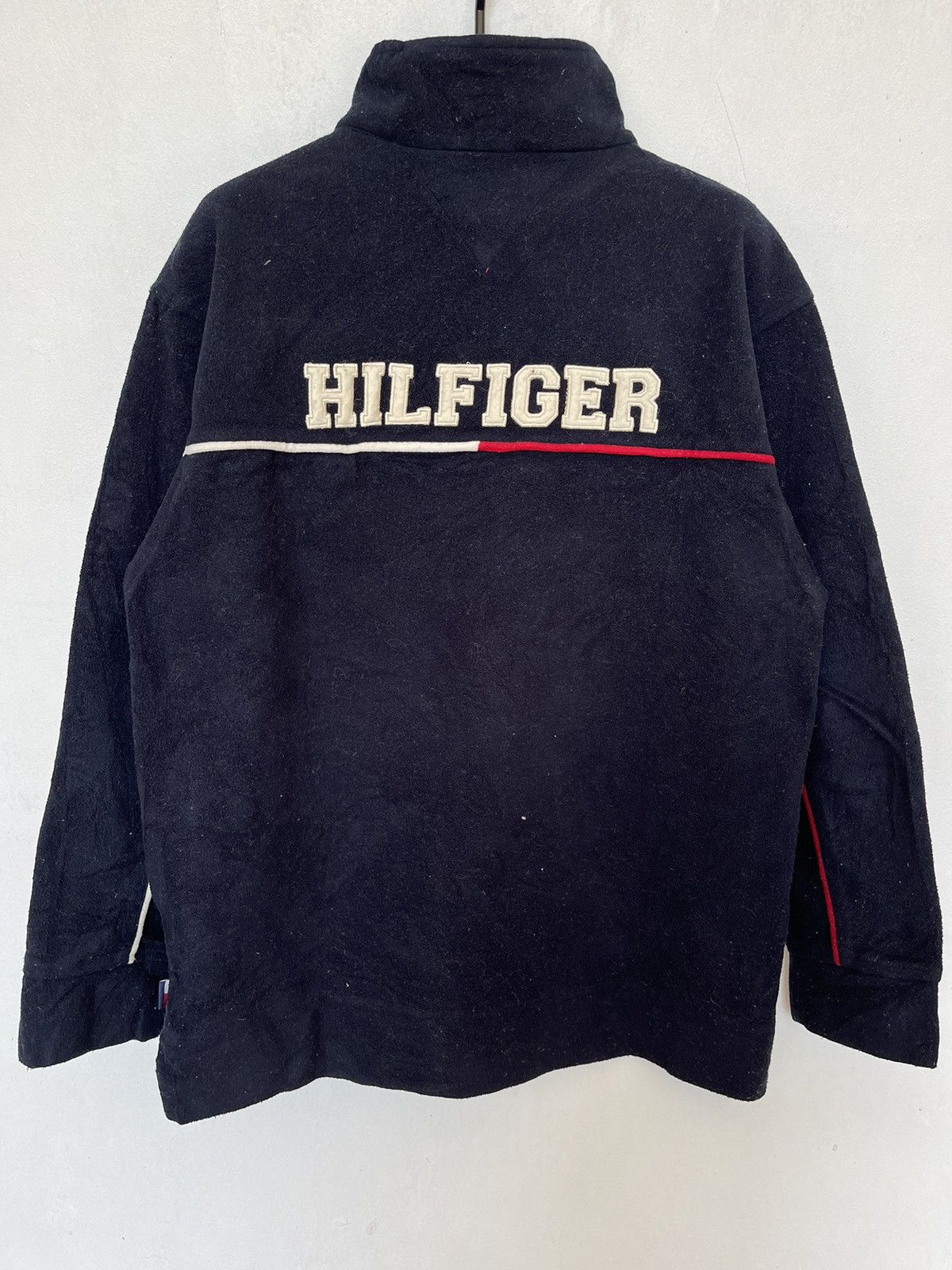 Tommy Hilfiger Sweater Half Zip Fleece Logo Backprint