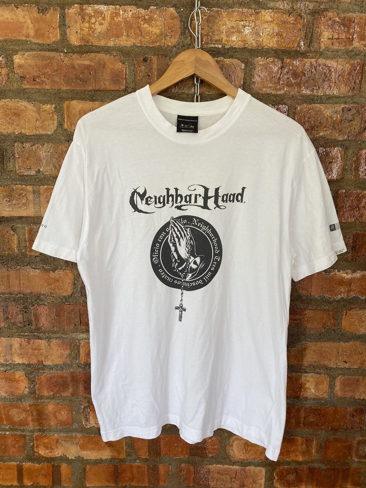 Japanese Brand × Neighborhood × PHENOMENON 2005 NHBH Cross and praying hand tee Size US L / EU 52-54 / 3 - 3 Thumbnail
