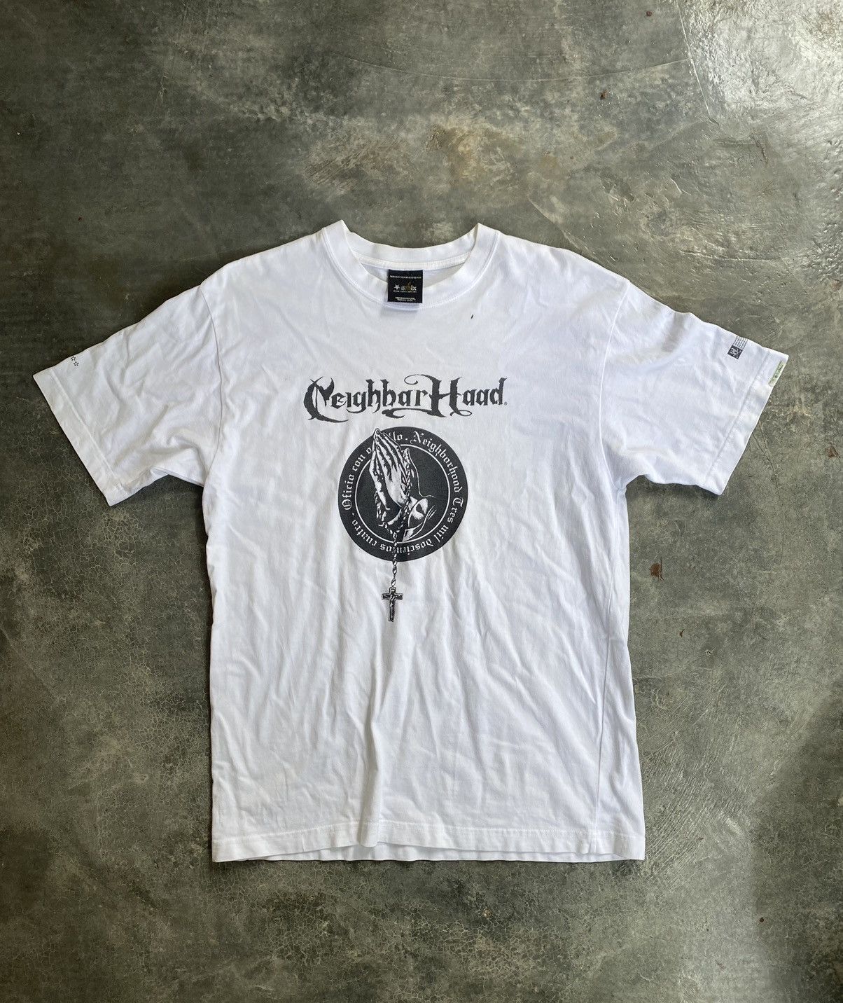 Japanese Brand × Neighborhood × PHENOMENON 2005 NHBH Cross and praying hand tee Size US L / EU 52-54 / 3 - 2 Thumbnail