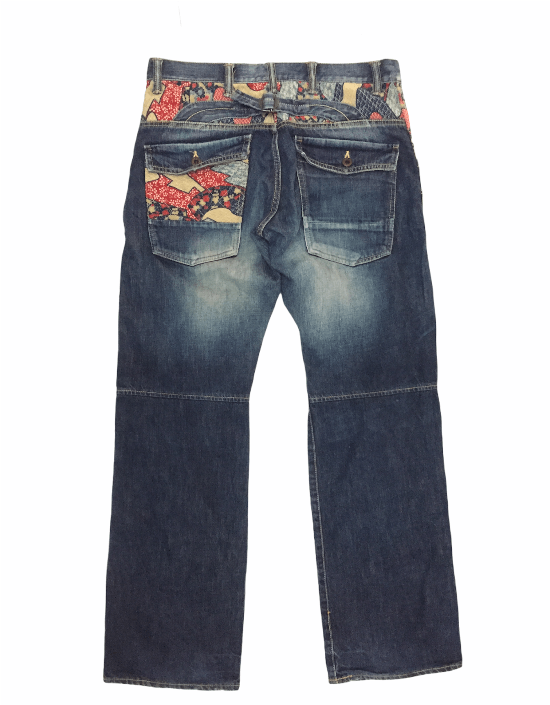 Kapital Vtg Chaka Japan Motif patchwork denim kapital Size US 31 - 2 Thumbnail