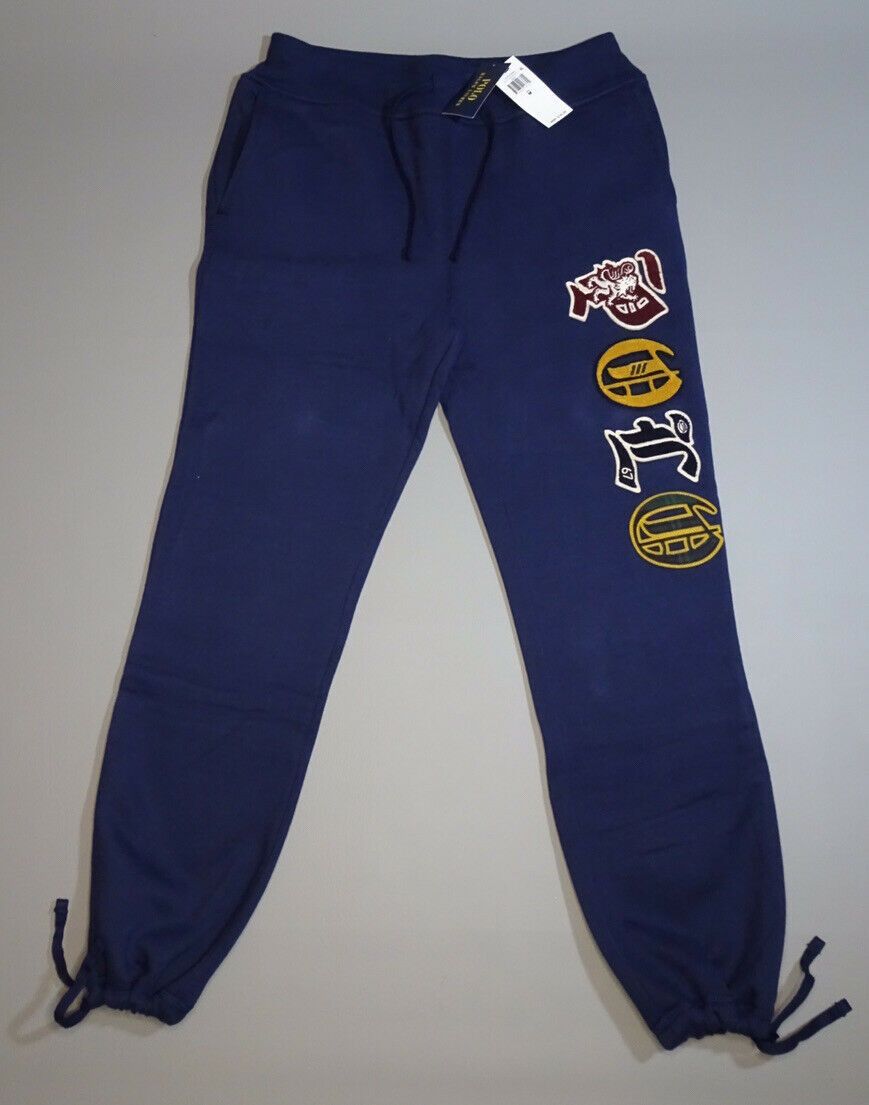 Polo Ralph Lauren Polo Ralph Lauren Navy Embroidered Fleece Jigger Pants XL Size US 38 / EU 54 - 3 Thumbnail