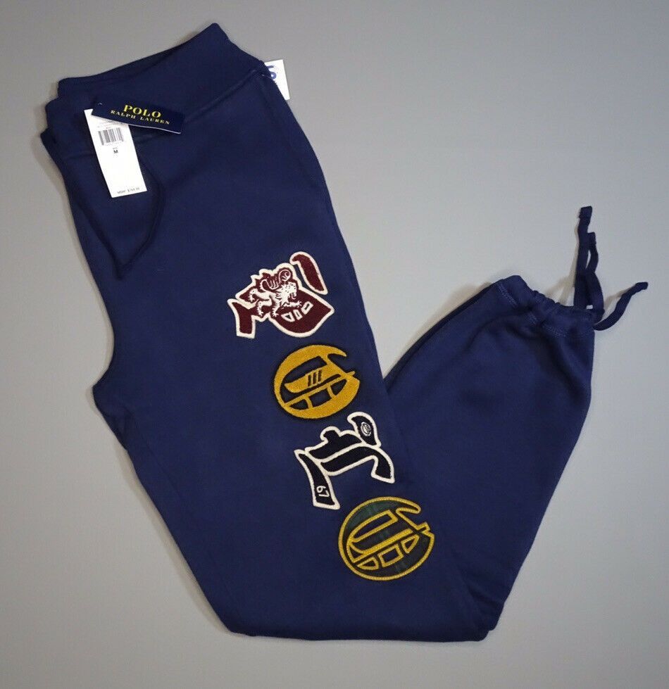 Polo Ralph Lauren Polo Ralph Lauren Navy Embroidered Fleece Jigger Pants XL Size US 38 / EU 54 - 2 Thumbnail