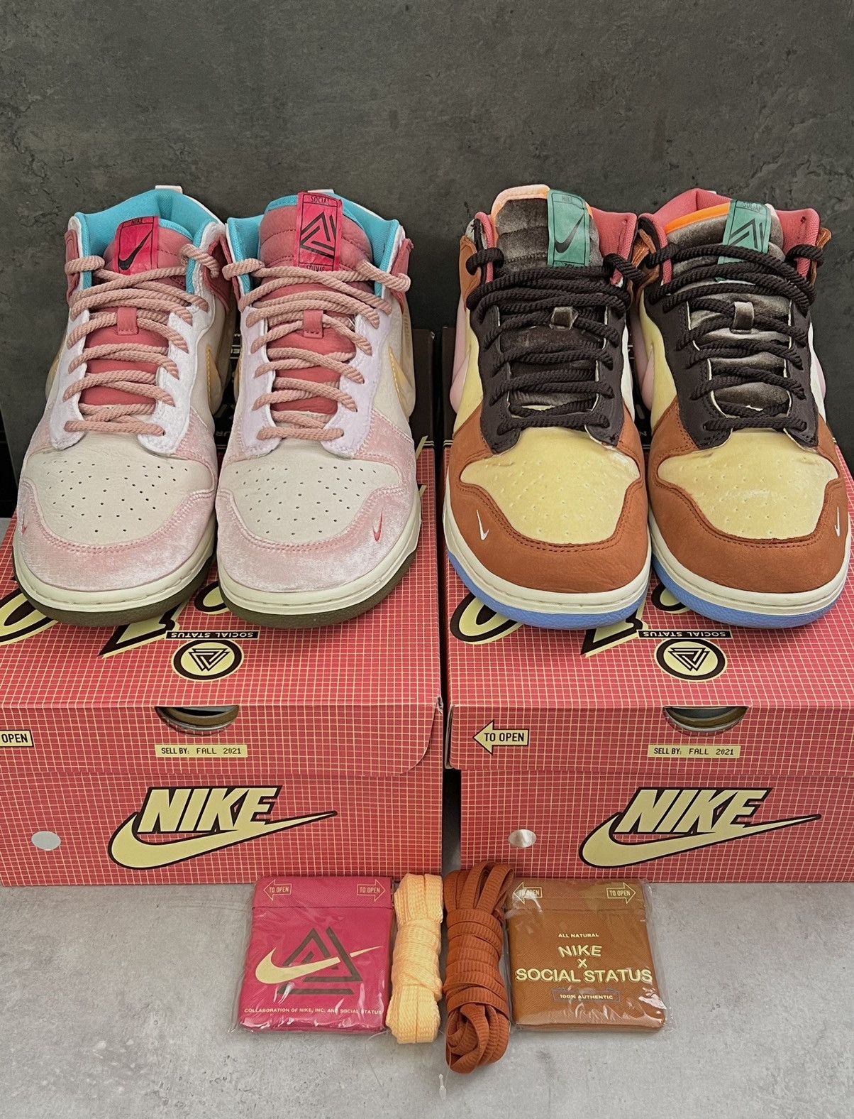 social status nike strawberry milk