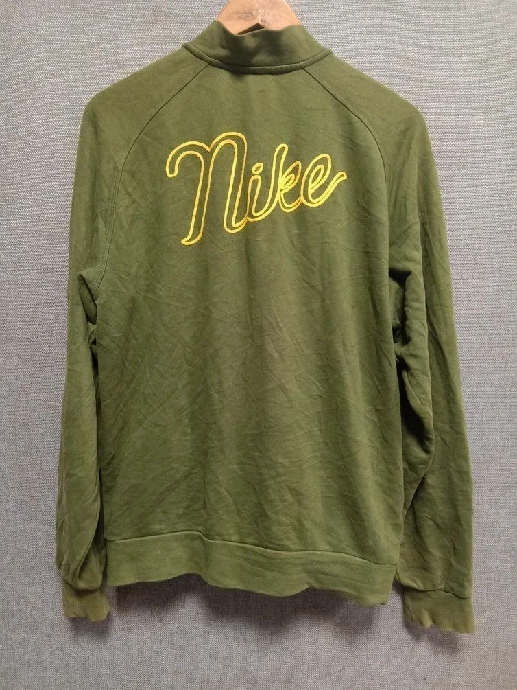 image of Vintage Y2K Nike Spell Out Varsity in Green, Men's (Size Medium)