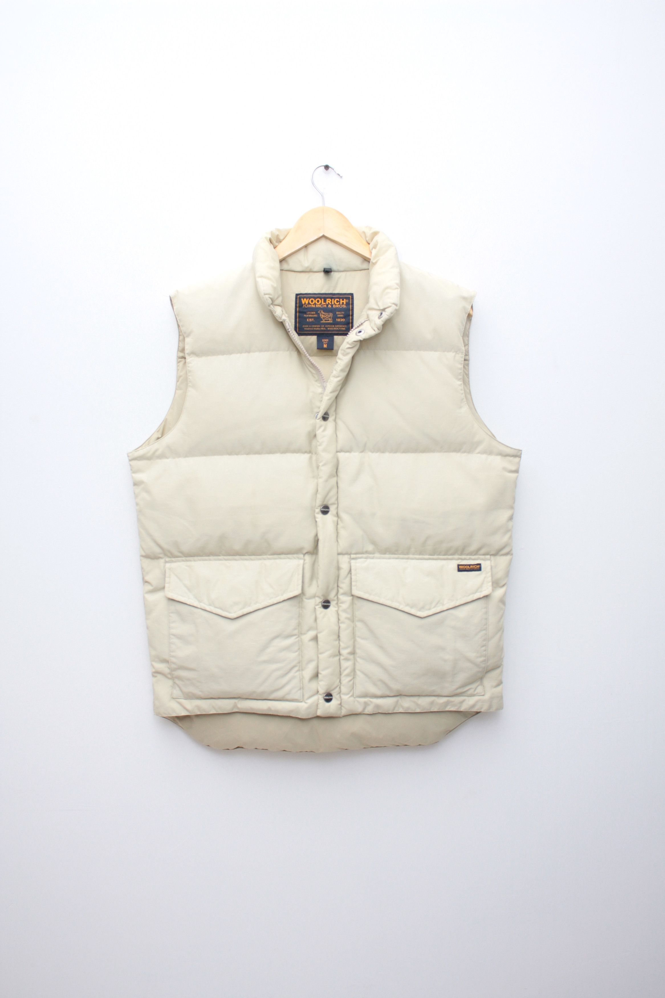 Woolrich Woolen Mills Woolrich Beige Puffer Down Vest Medium Men's Size US M / EU 48-50 / 2 - 1 Thumbnail