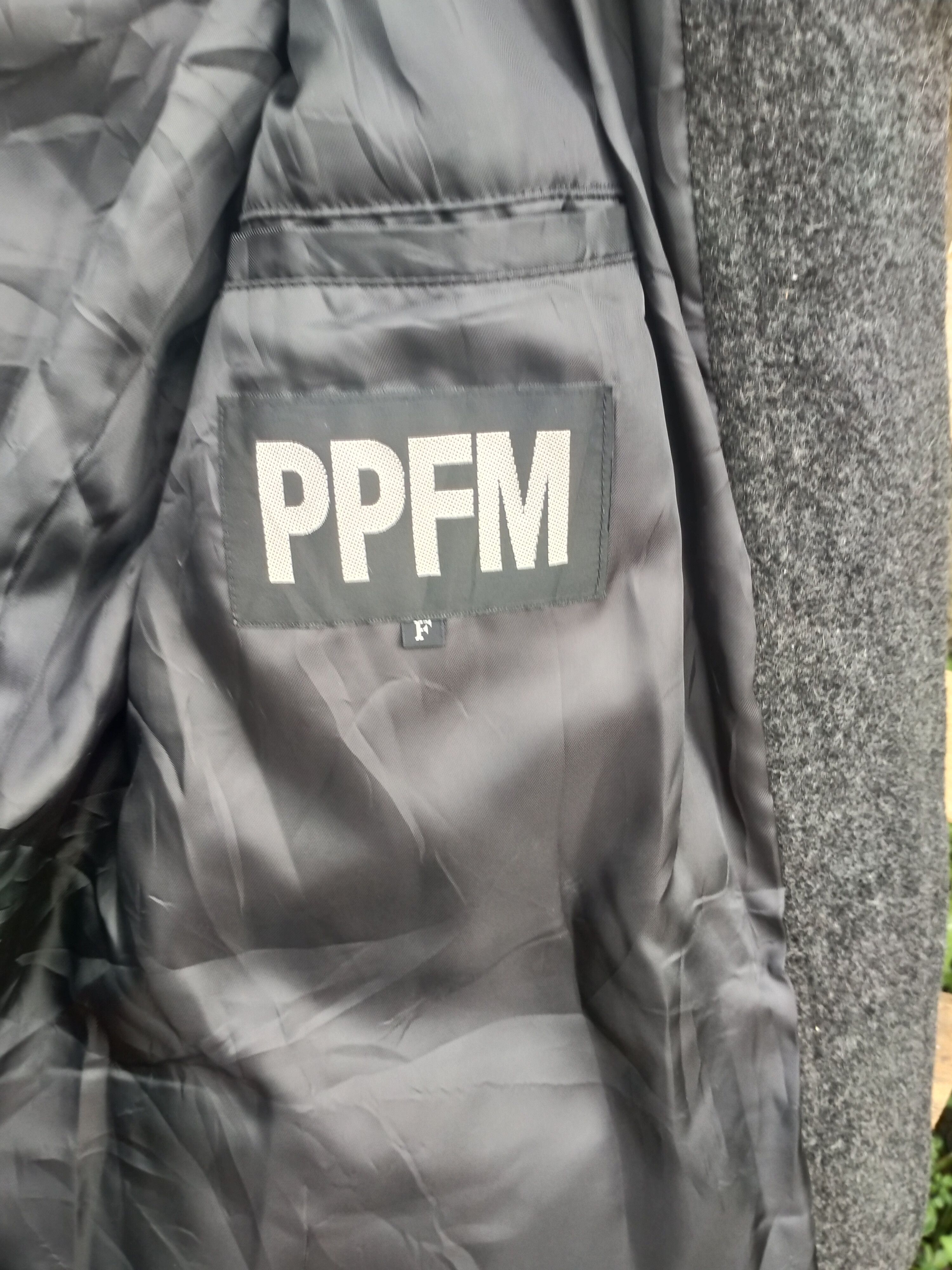 Japanese Brand PPFM WOOL NON BUTTON UP LONG JACKET Size US M / EU 48-50 / 2 - 4 Thumbnail