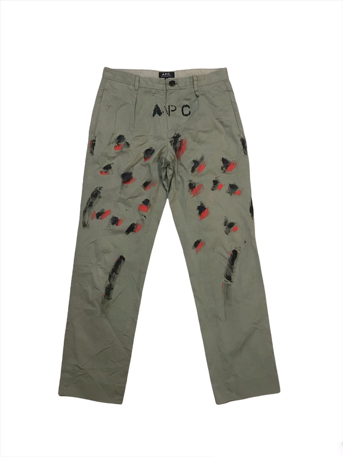 A.P.C. 💥A.p.c Custom Splater Slack Pant Size US 30 / EU 46 - 6 Thumbnail