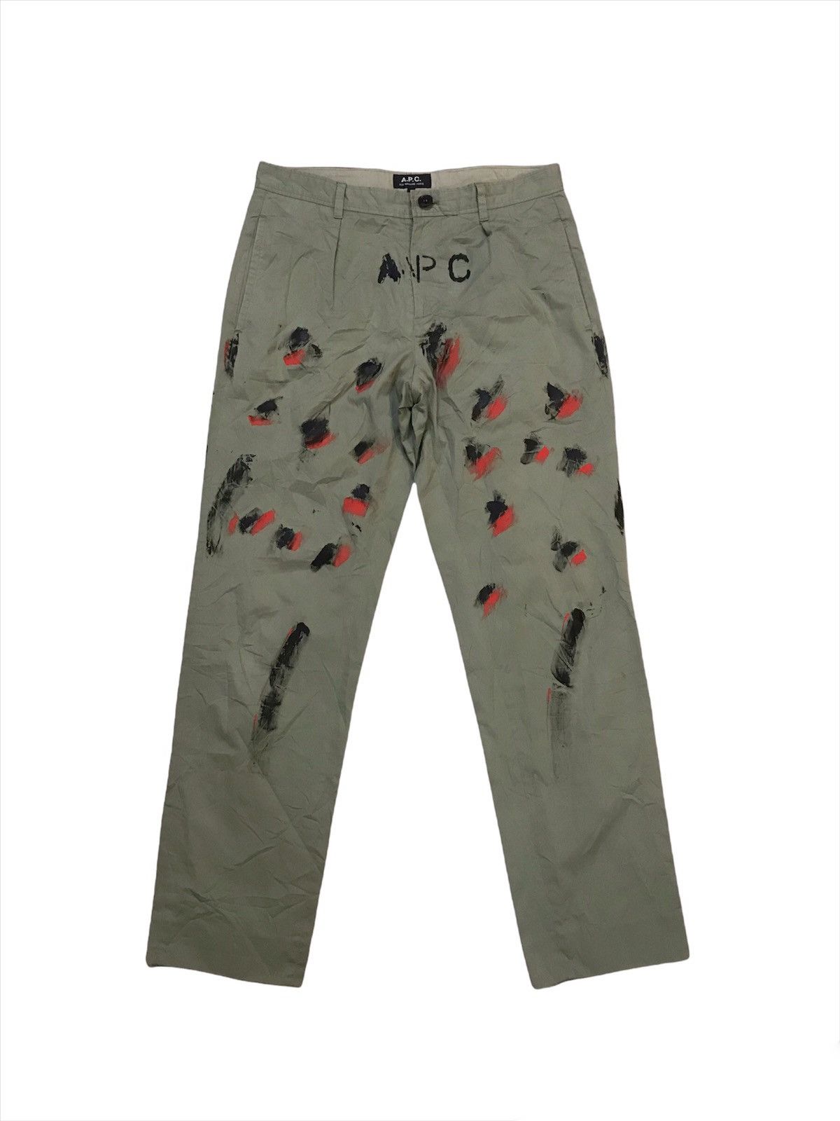 A.P.C. 💥A.p.c Custom Splater Slack Pant Size US 30 / EU 46 - 1 Thumbnail