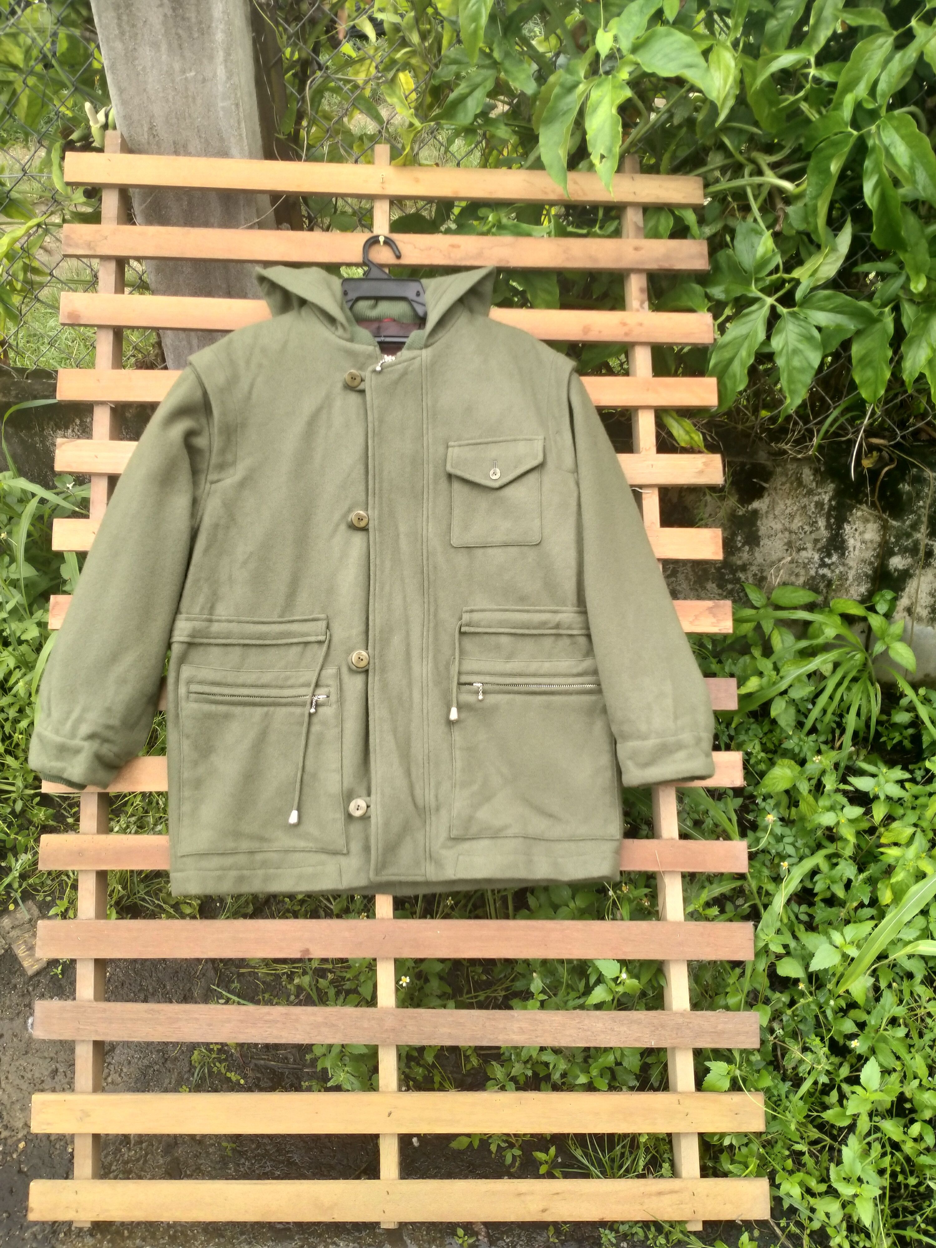 Kansai Yamamoto L'HOMME BIS BY KANSAI YAMAMOTO WOOL ZIPPER JACKET Size US XXL / EU 58 / 5 - 2 Thumbnail