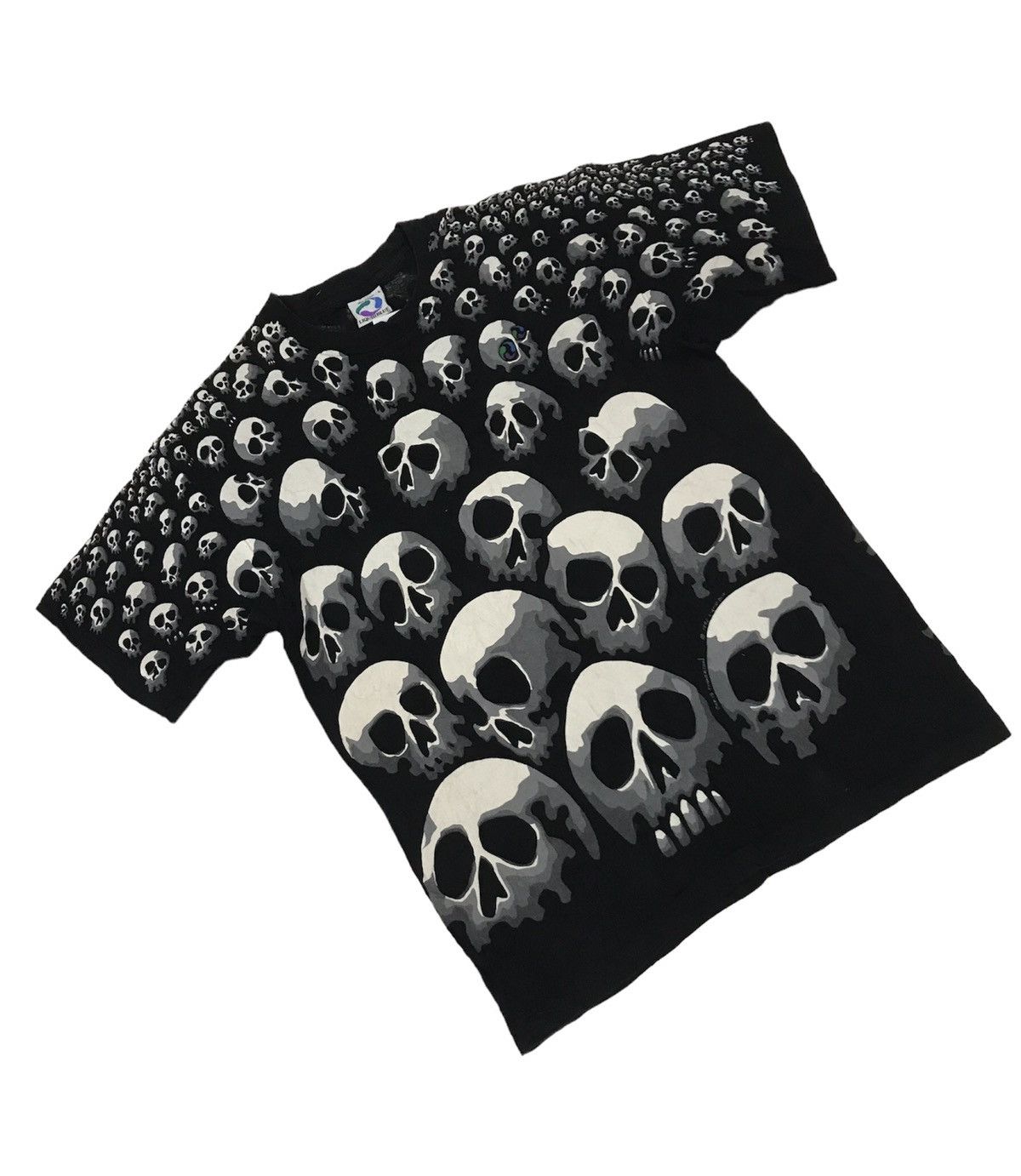Liquid Blue Vintage 1992 Skull Liquid Blue Full Print by Chris Pinkerson Size US L / EU 52-54 / 3 - 5 Thumbnail