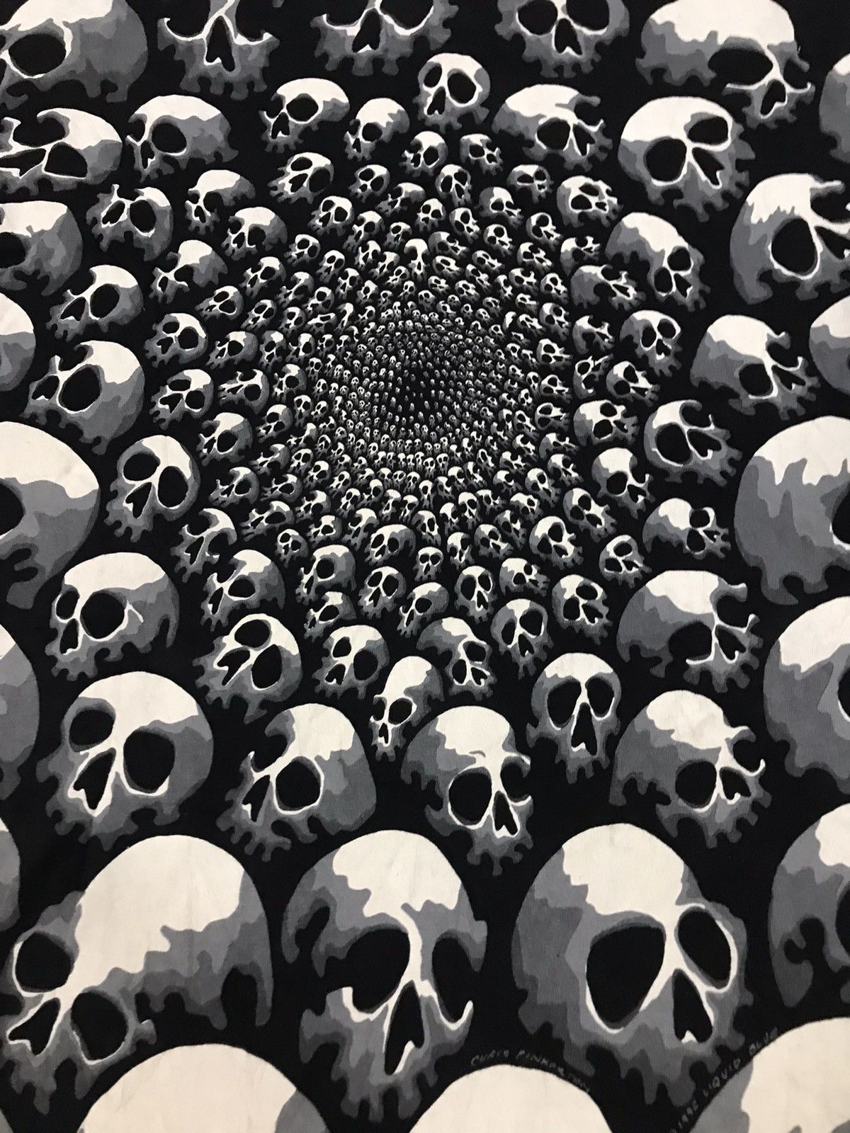Liquid Blue Vintage 1992 Skull Liquid Blue Full Print by Chris Pinkerson Size US L / EU 52-54 / 3 - 7 Thumbnail
