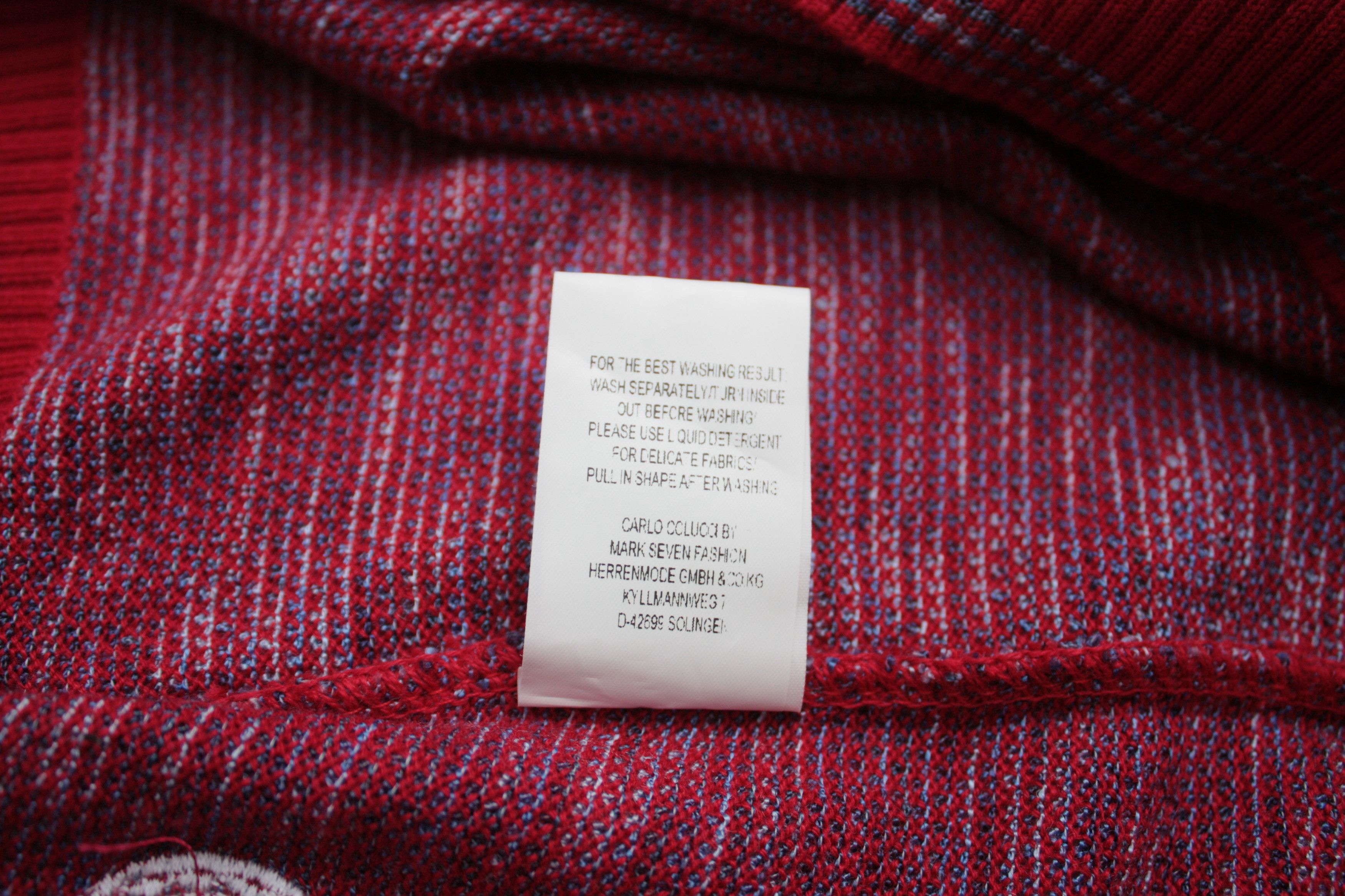 Carlo Colucci Carlo Colucci Red Sweatshirt Made In Italy XL Men's Size US L / EU 52-54 / 3 - 7 Thumbnail