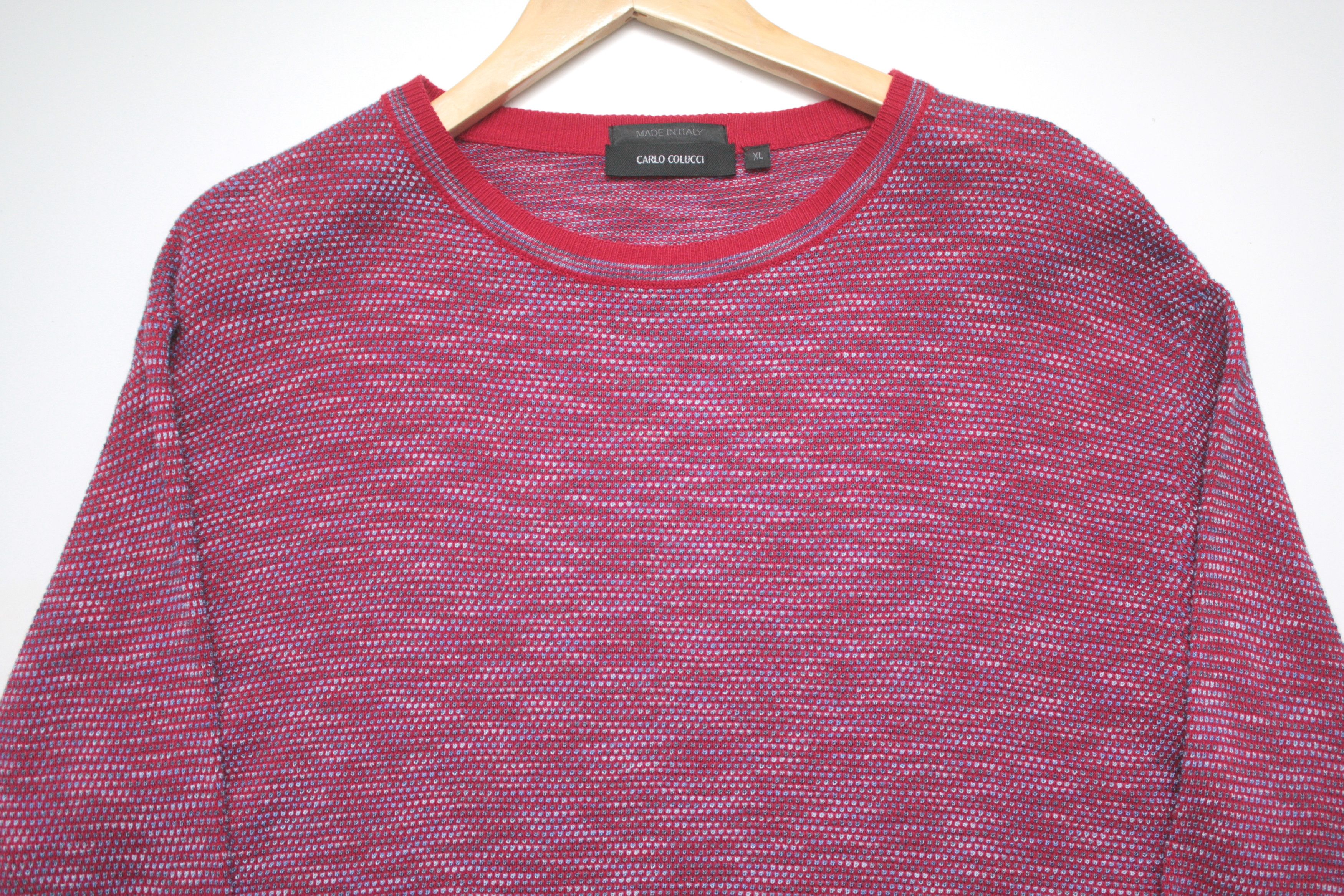Carlo Colucci Carlo Colucci Red Sweatshirt Made In Italy XL Men's Size US L / EU 52-54 / 3 - 3 Thumbnail