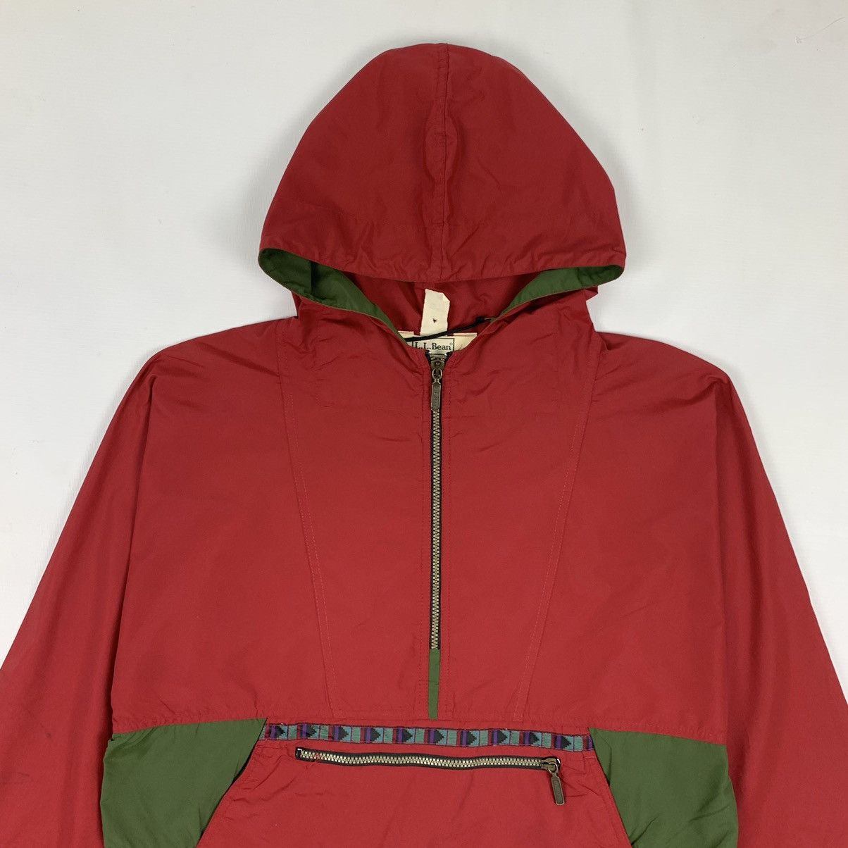 Vintage Hoodie Half Zipper Jacket