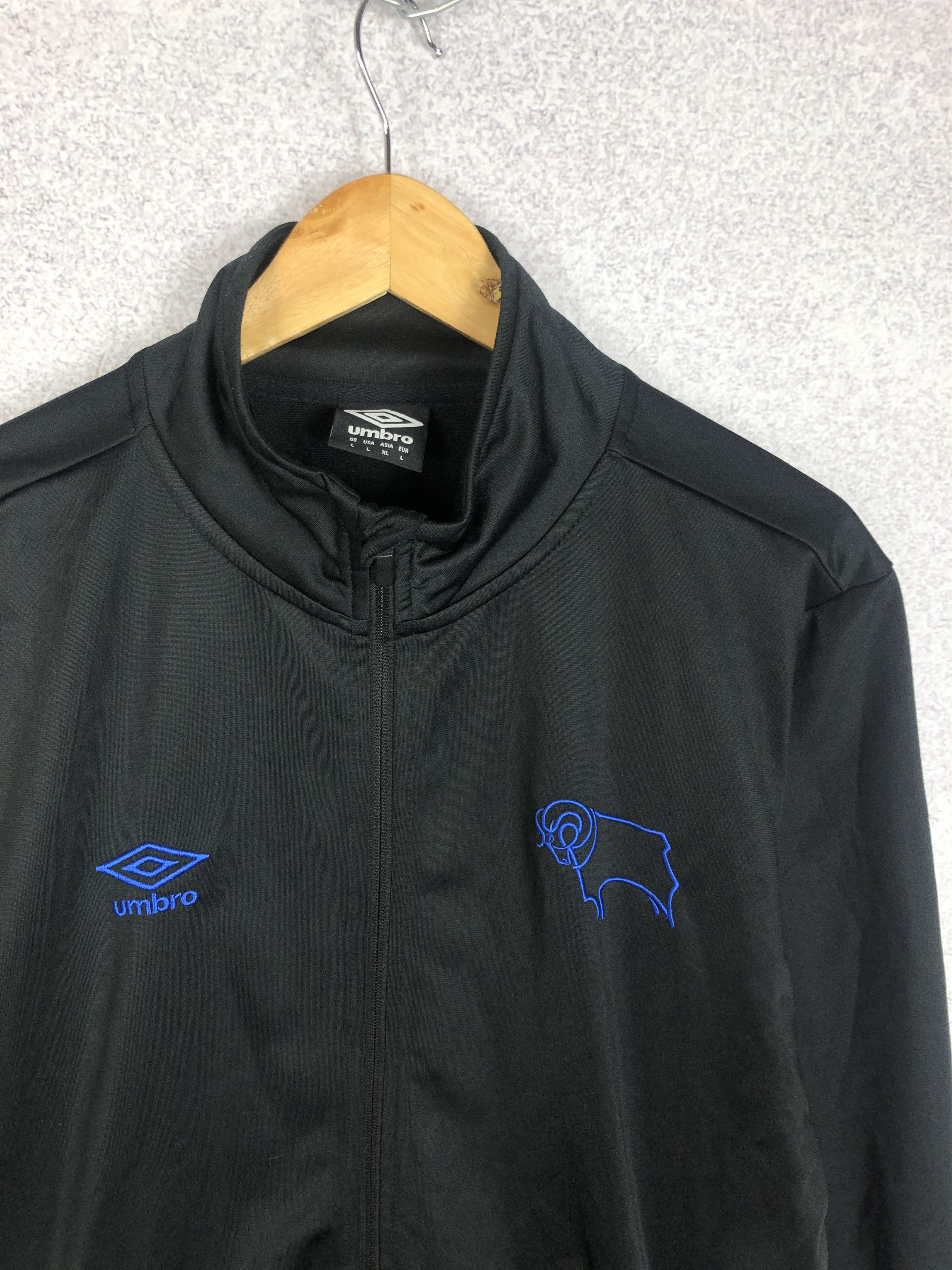 Umbro Vintage Derby County Umbro Soccer tracksuit Track Jacket Size US L / EU 52-54 / 3 - 2 Thumbnail