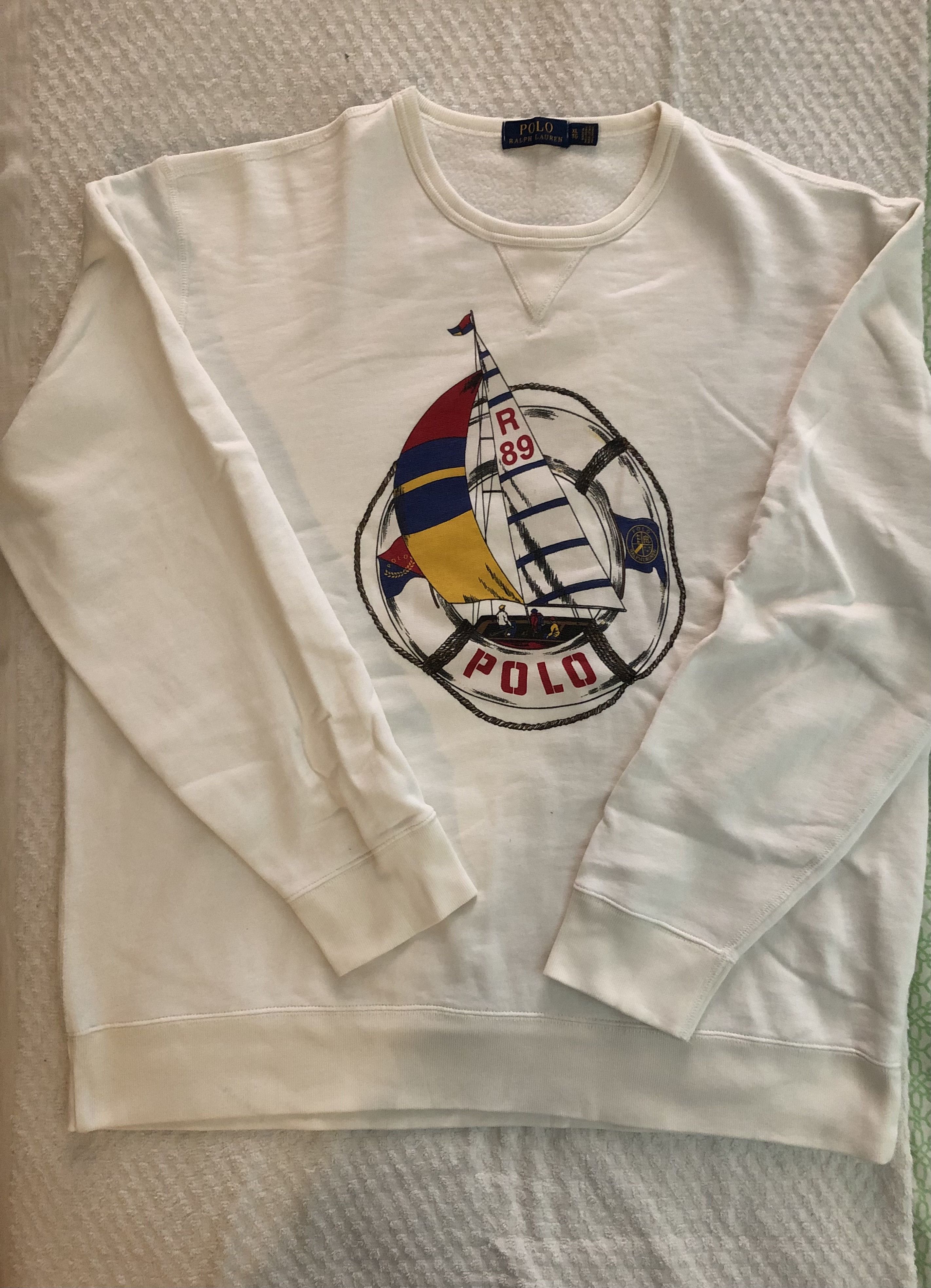 image of Polo Ralph Laurent Cp-93 Sailboat Sweatshirt Pullover Xl, Men's