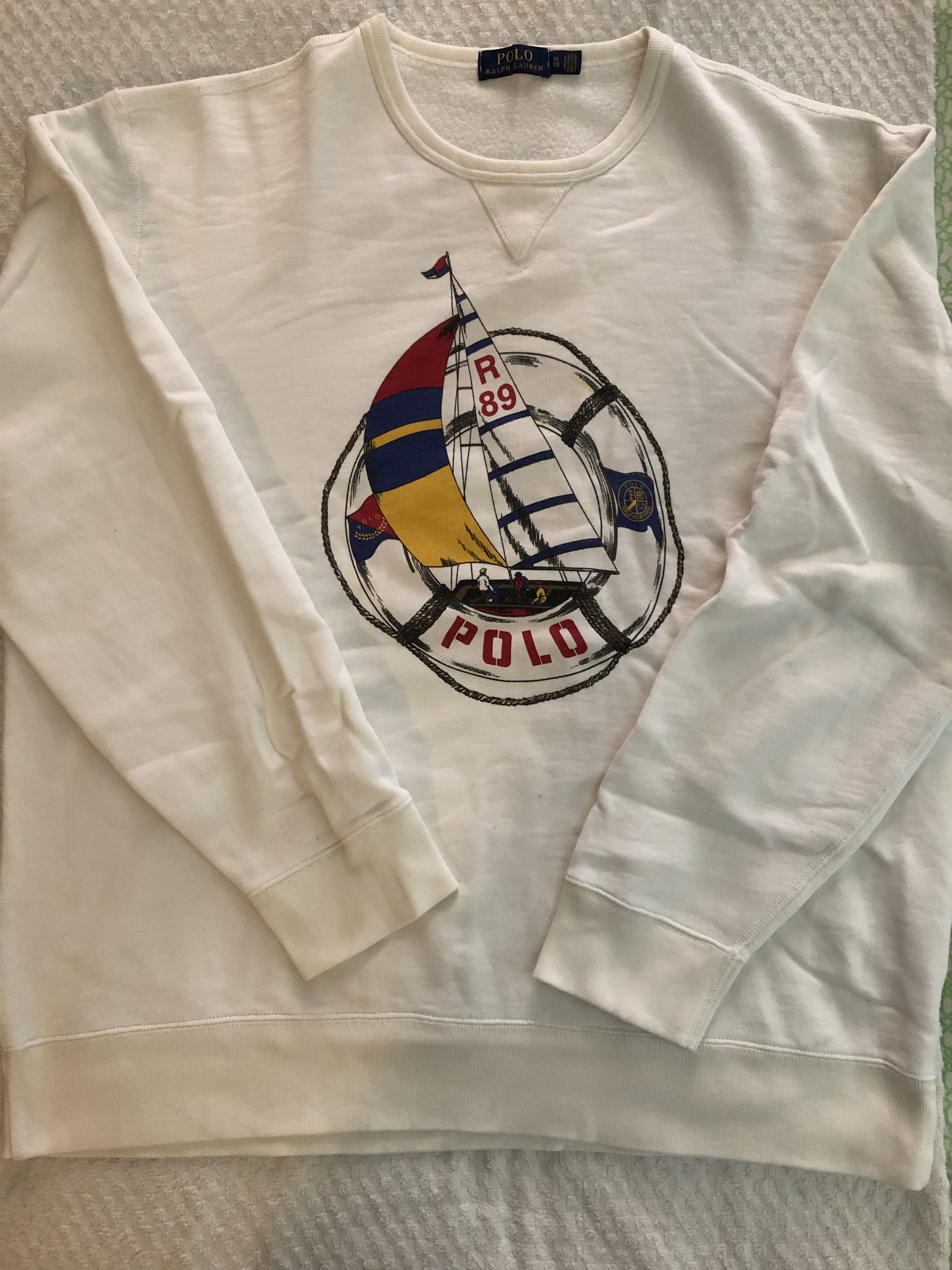 Polo Ralph Lauren Polo Ralph Lauren CP-93 Sailboat Sweatshirt Pullover XL Size US XL / EU 56 / 4 - 5 Thumbnail