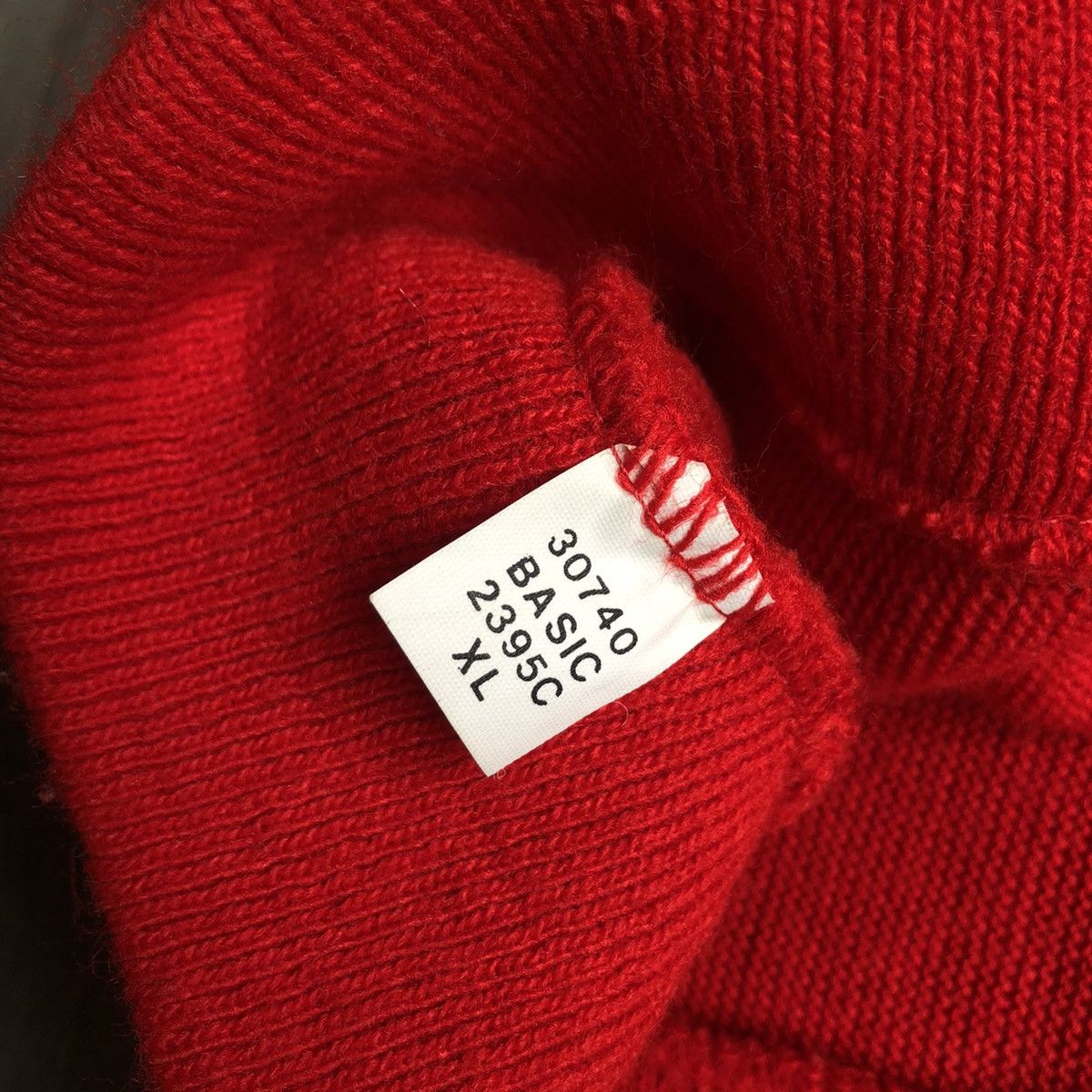 Izod Vintage 1990s Izod Club Red Blank Cardigan Acrylic Sweater Size US XL / EU 56 / 4 - 5 Thumbnail