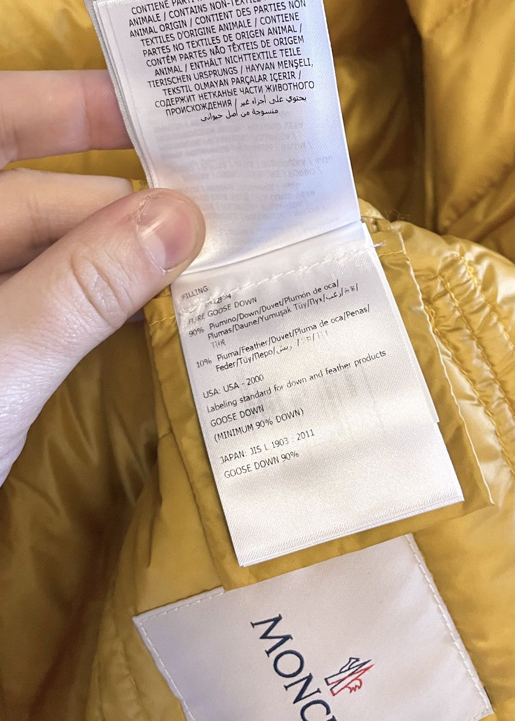 Moncler Moncler Yellow Lans Down Jacket Size M / US 6-8 / IT 42-44 - 11 Thumbnail