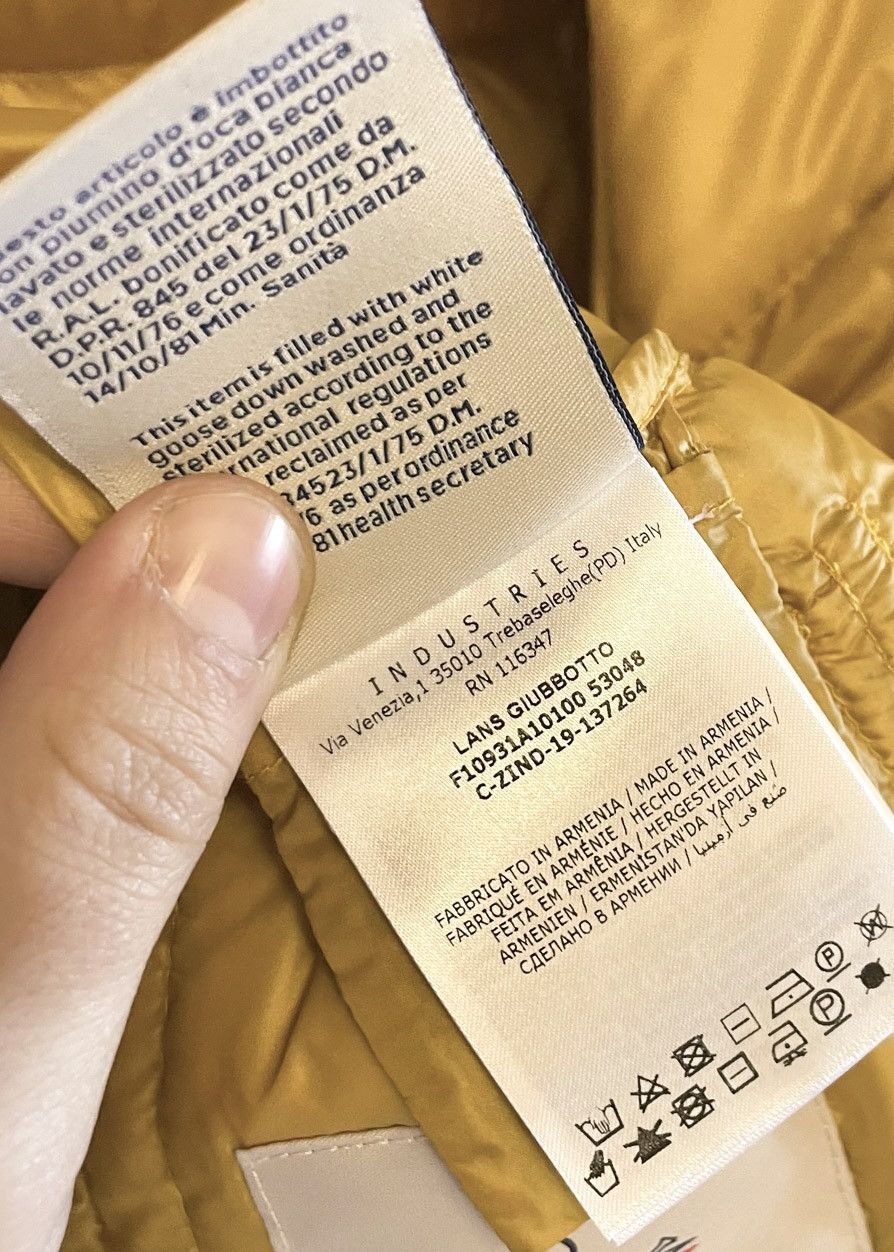 Moncler Moncler Yellow Lans Down Jacket Size M / US 6-8 / IT 42-44 - 9 Thumbnail