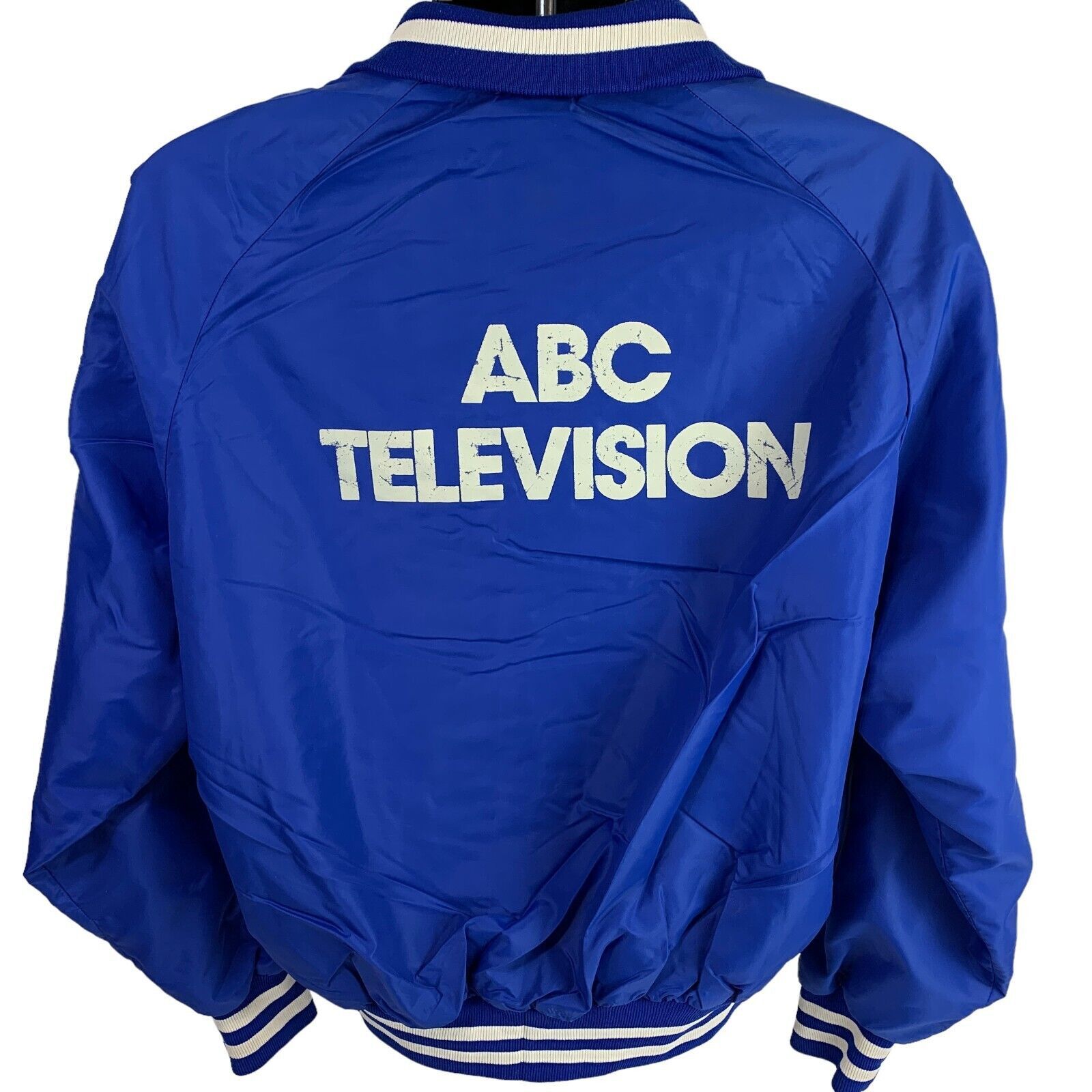 Vintage Vintage 80s ABC Television Satin Bomber Jacket TV Network | Grailed